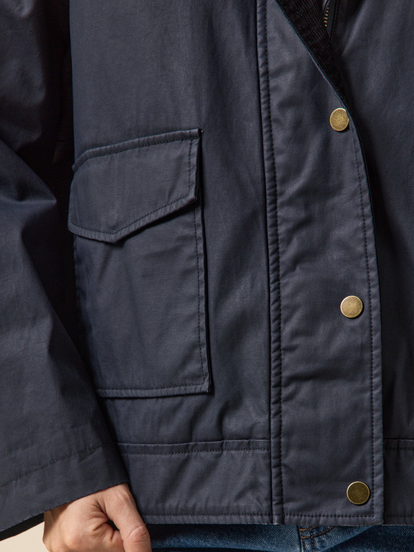 Women's coated cotton jacket