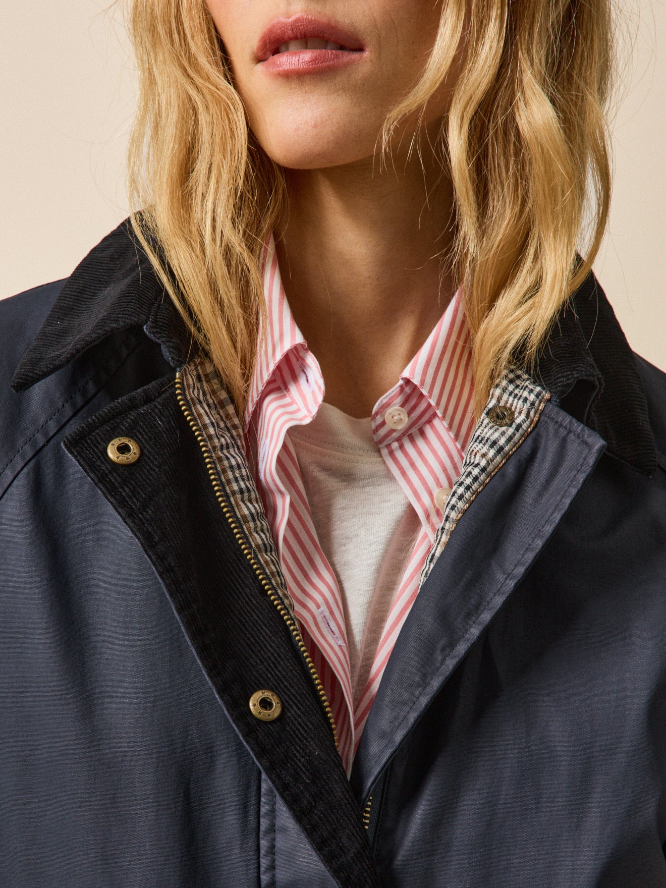 Women's coated cotton jacket