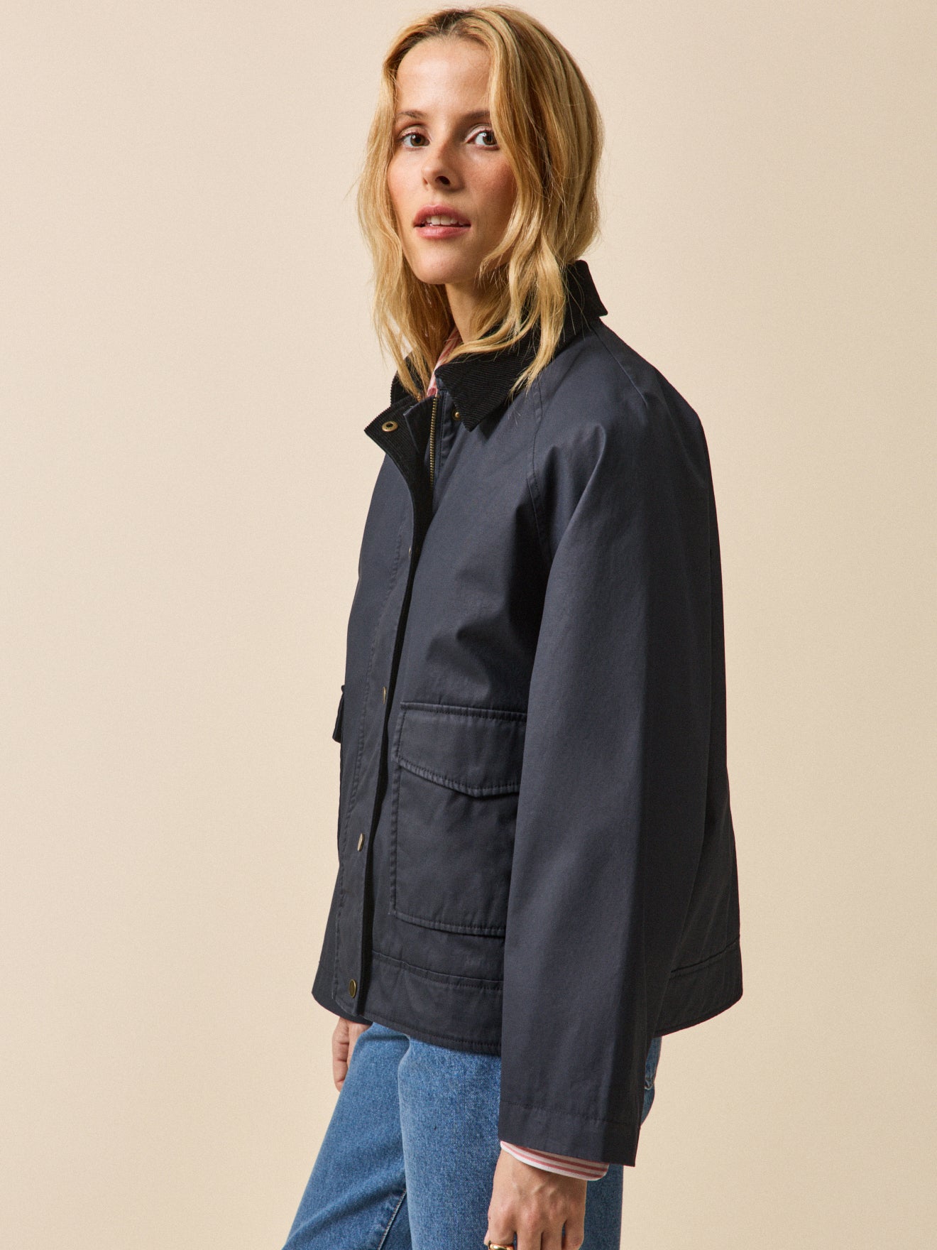 Women's coated cotton jacket