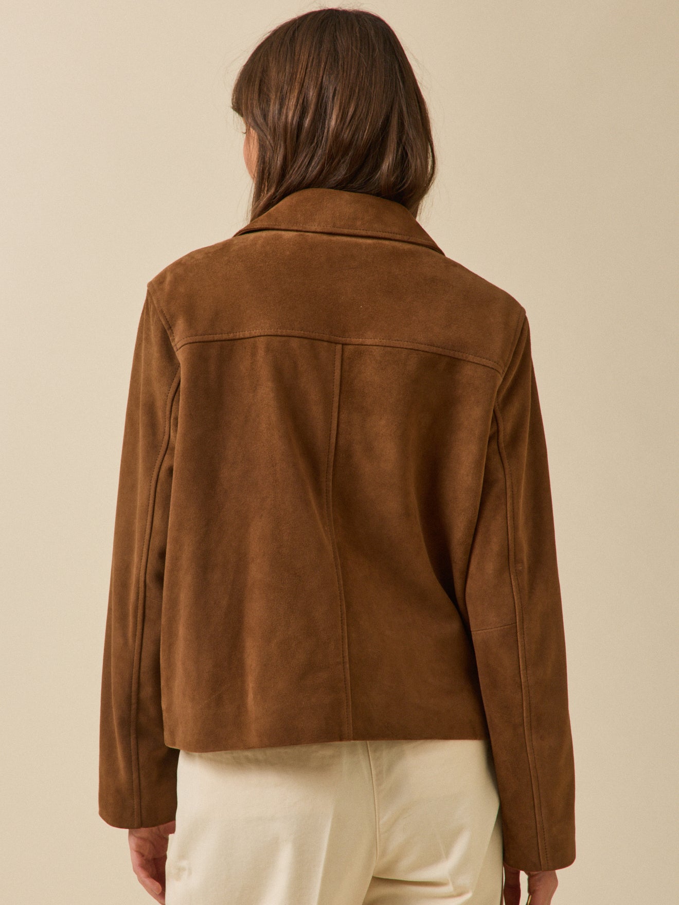 Veste cuir femme