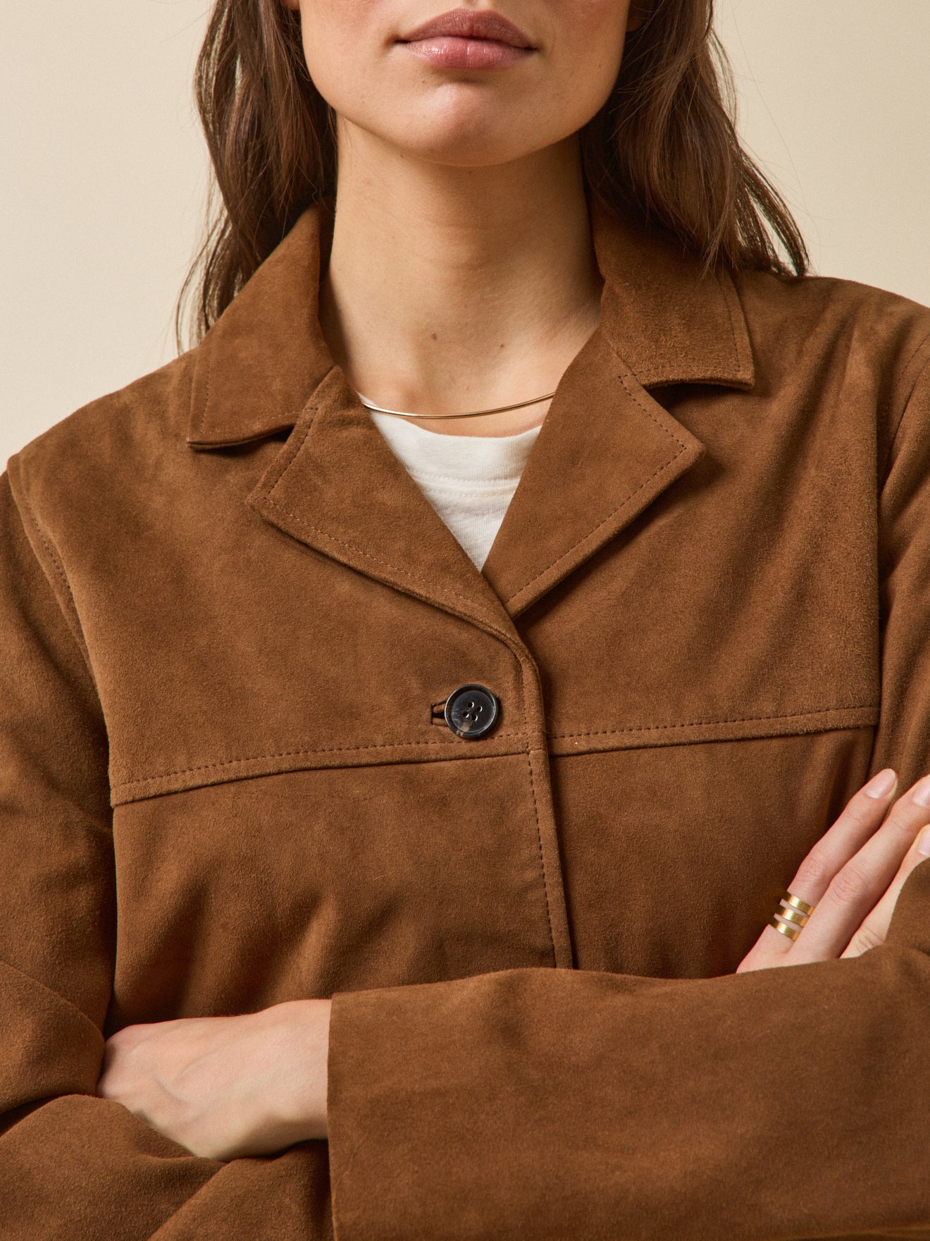Veste cuir femme