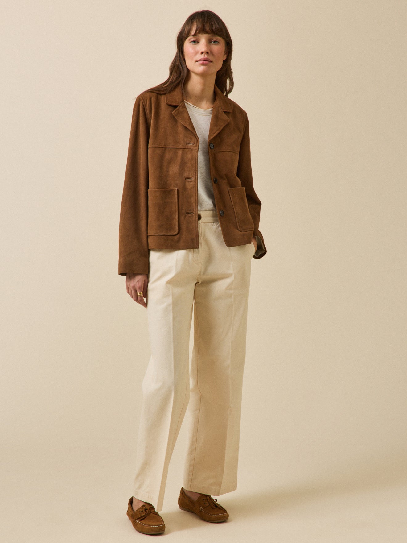 Veste cuir femme