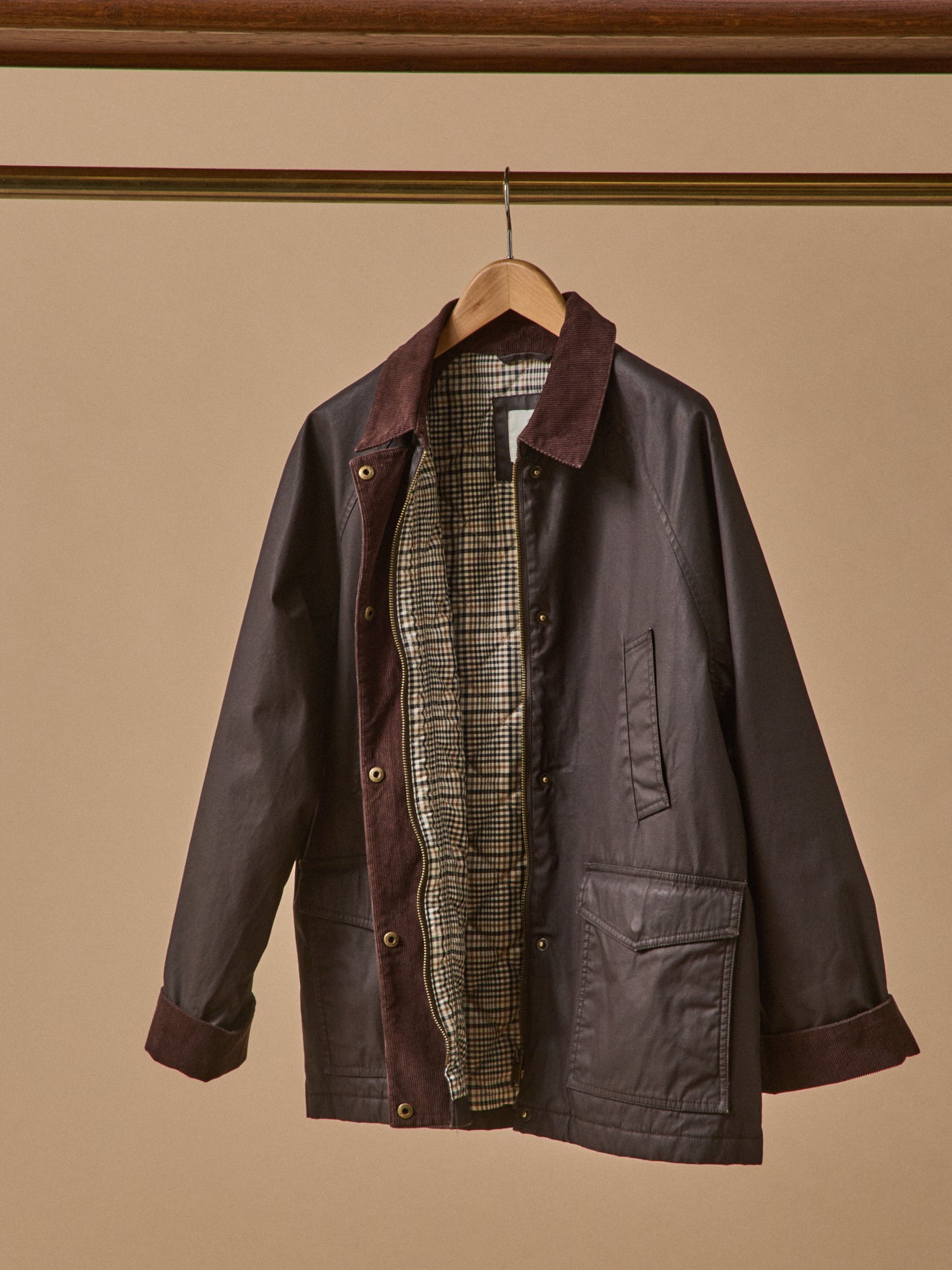 Women's coated cotton jacket