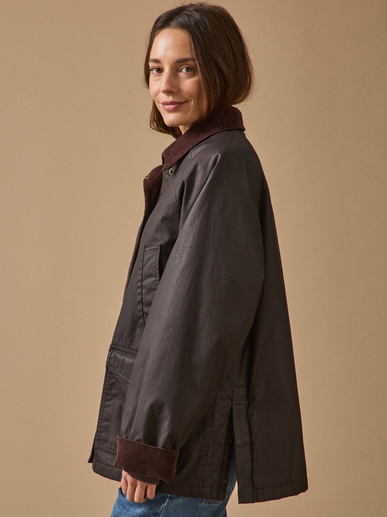 Women's coated cotton jacket