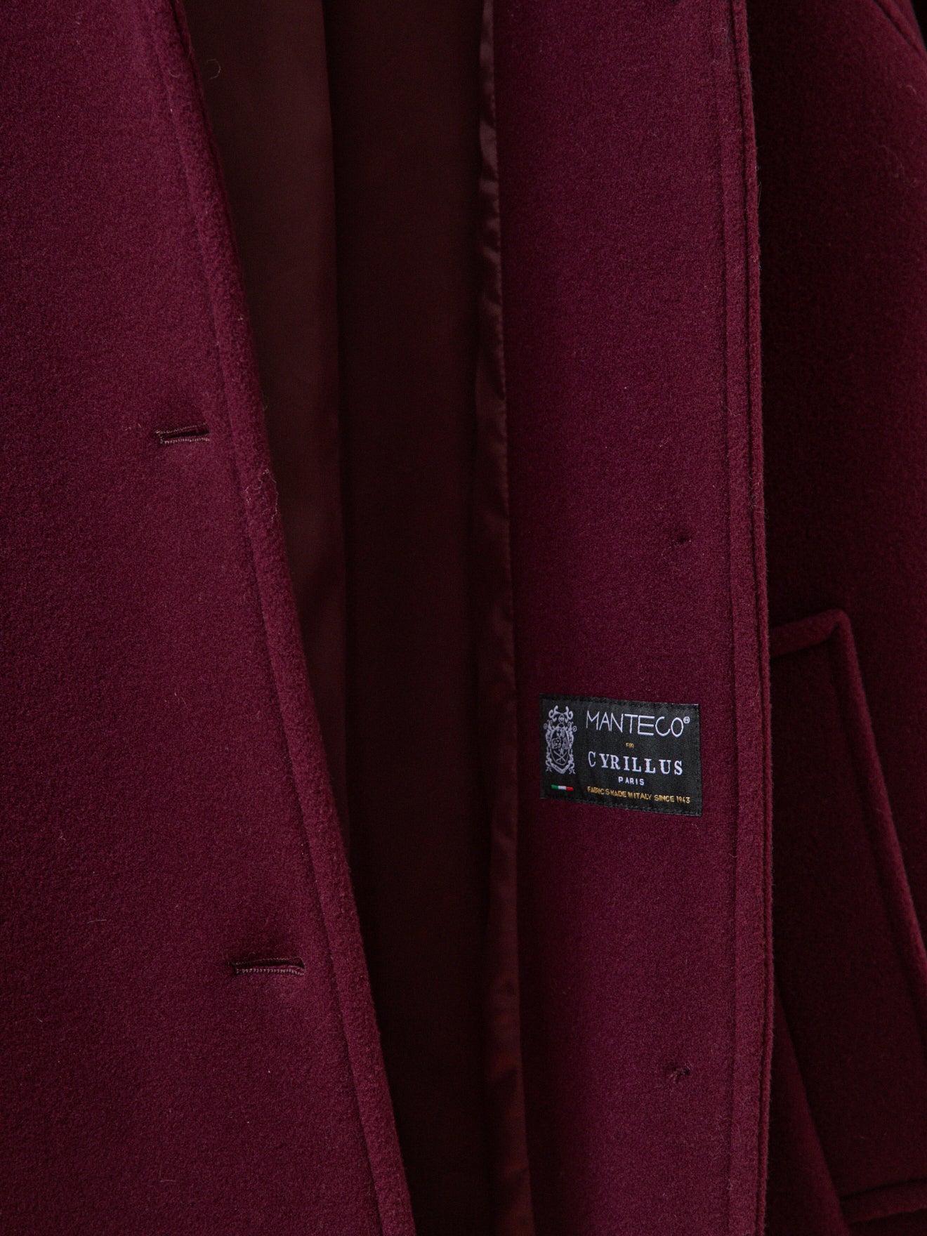 Women's solid-color mid-length woolen coat