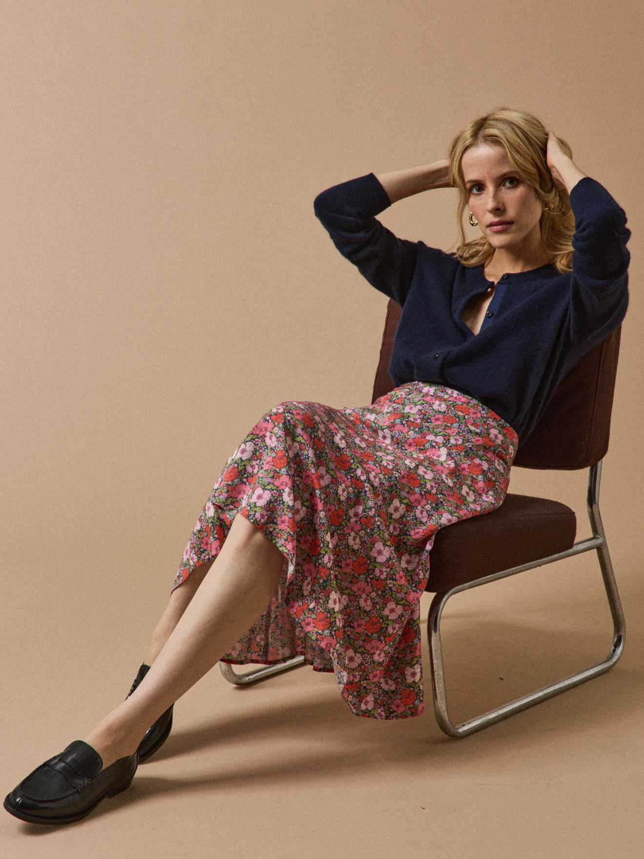 Women's mid-length skirt made with Liberty fabric - The Limited Collection