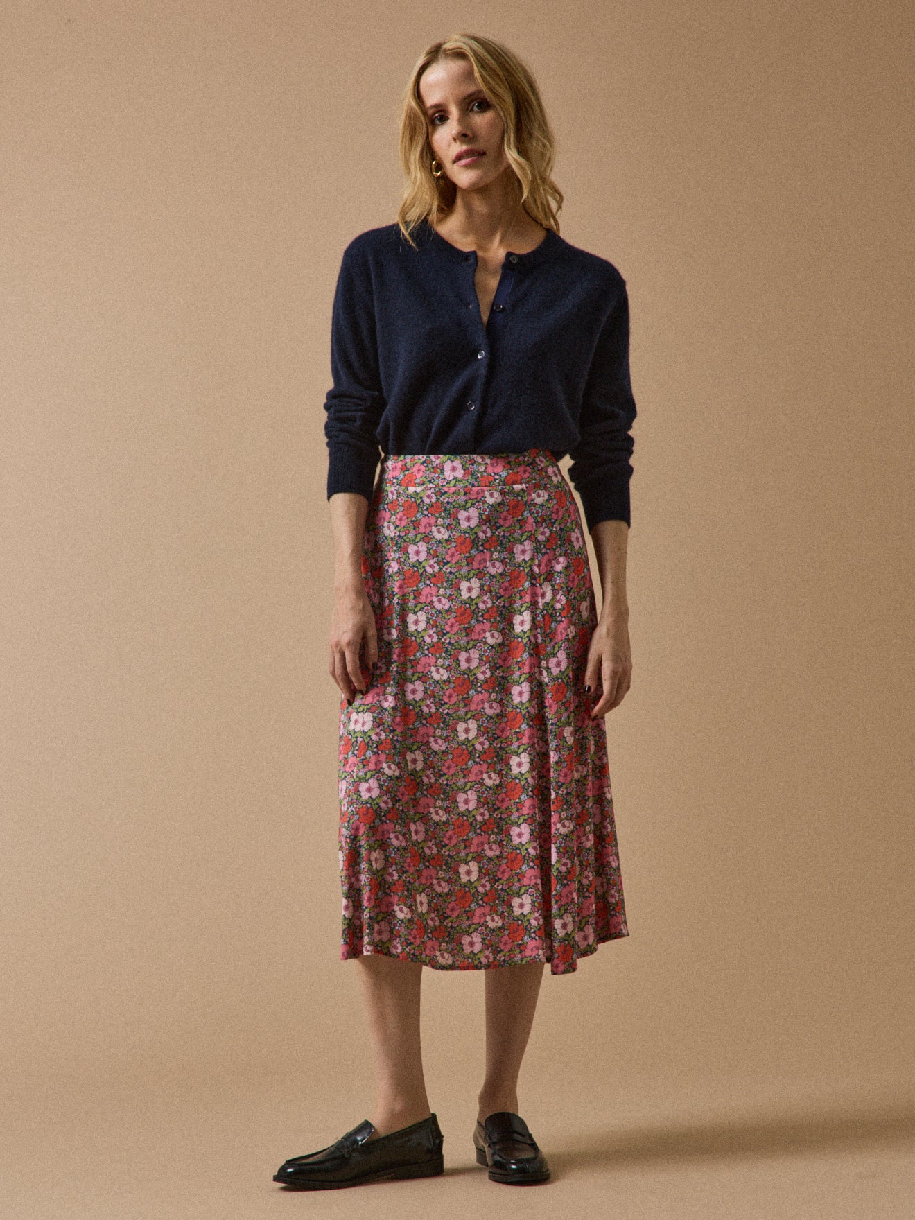 Women's mid-length skirt made with Liberty fabric - The Limited Collection