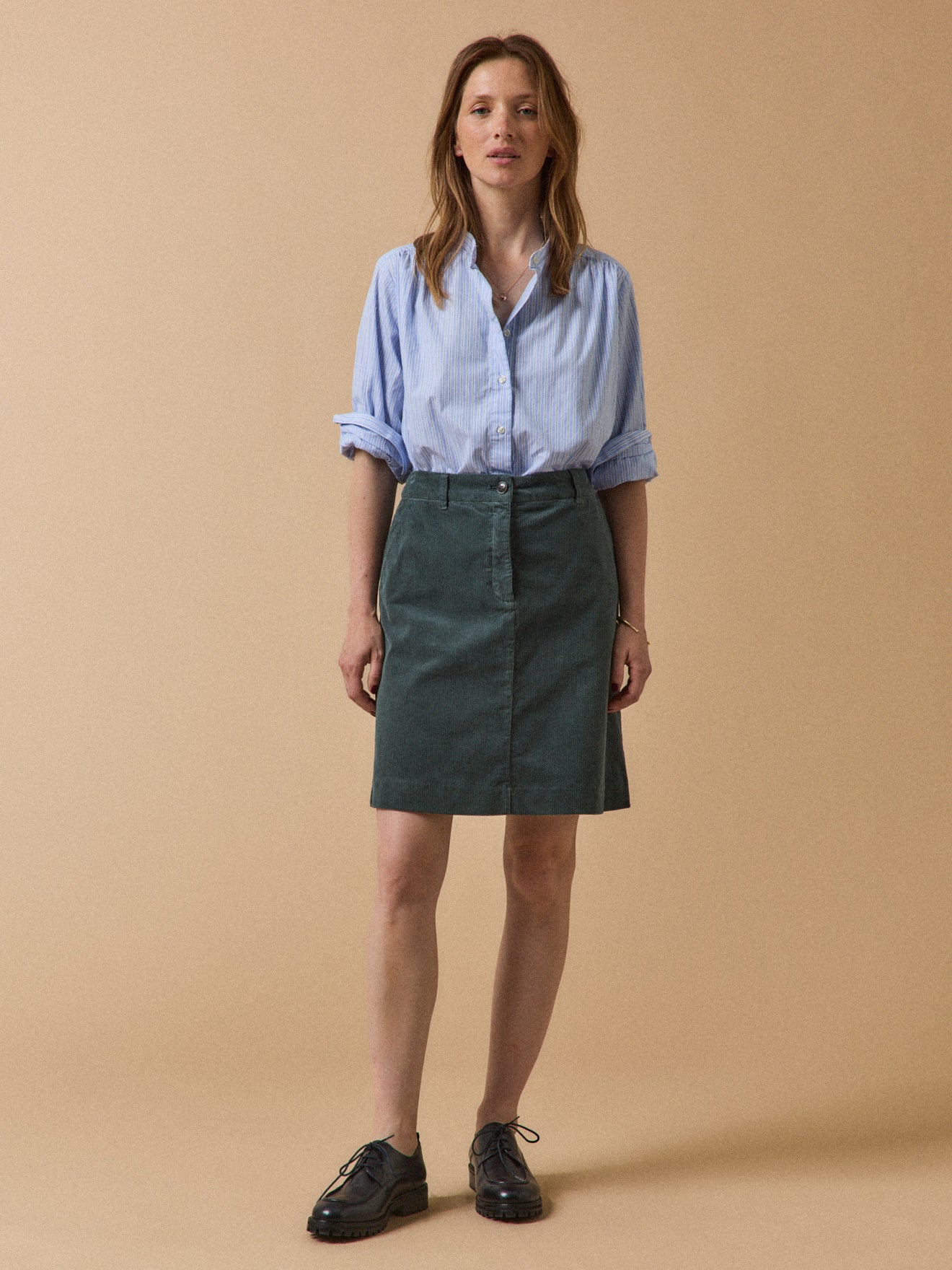 Women's short corduroy skirt