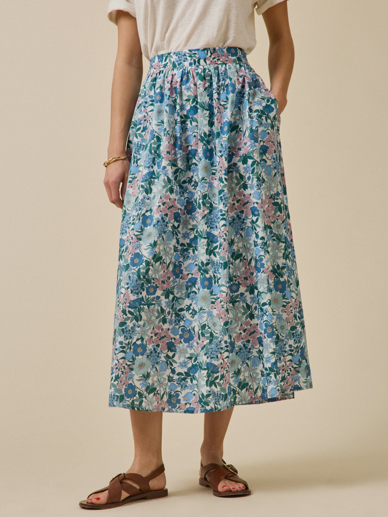 Women's long skirt made with Liberty fabric - The Limited Collection