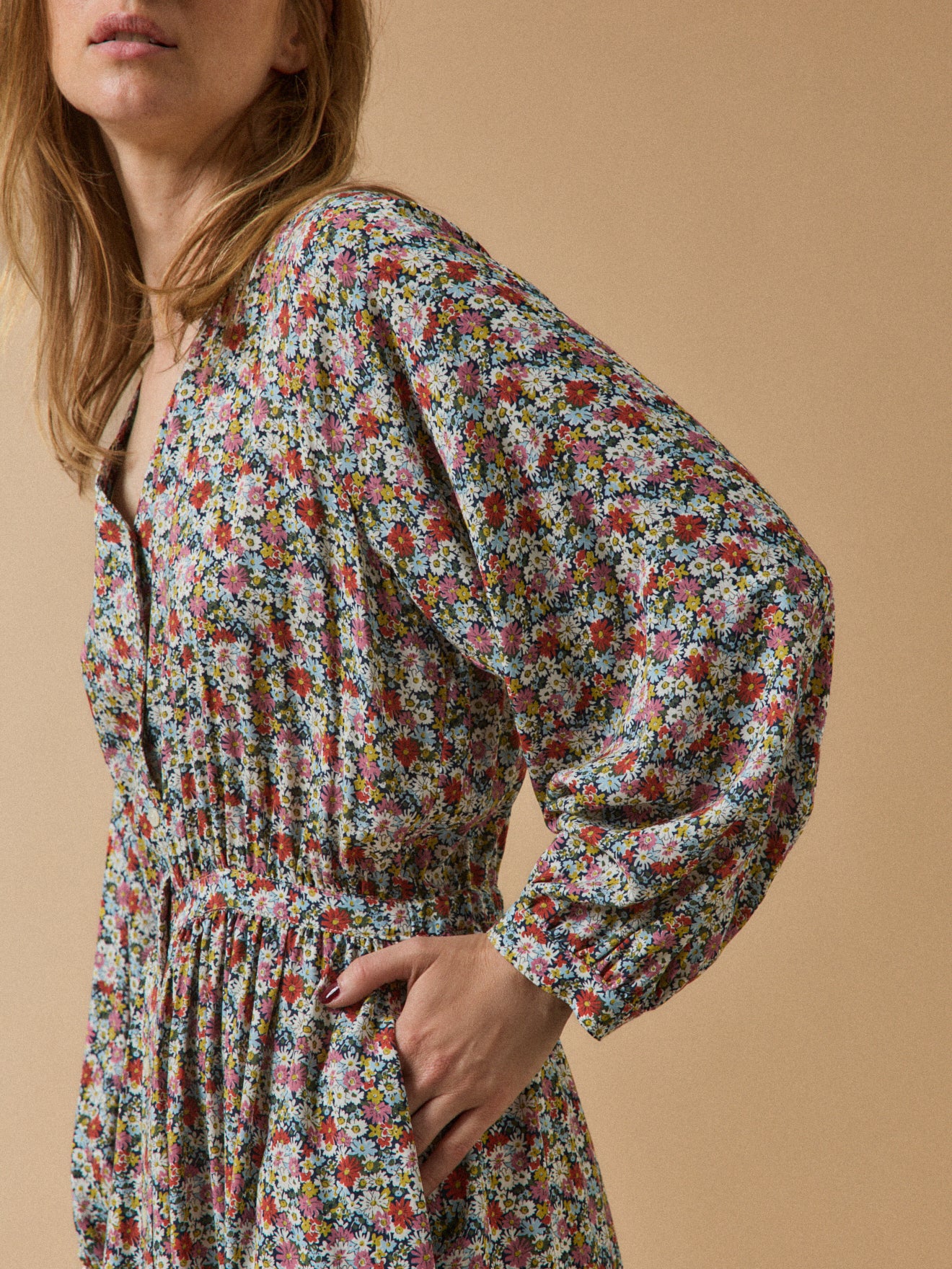 Robe longue femme tissu Liberty Libby - Limited Collection