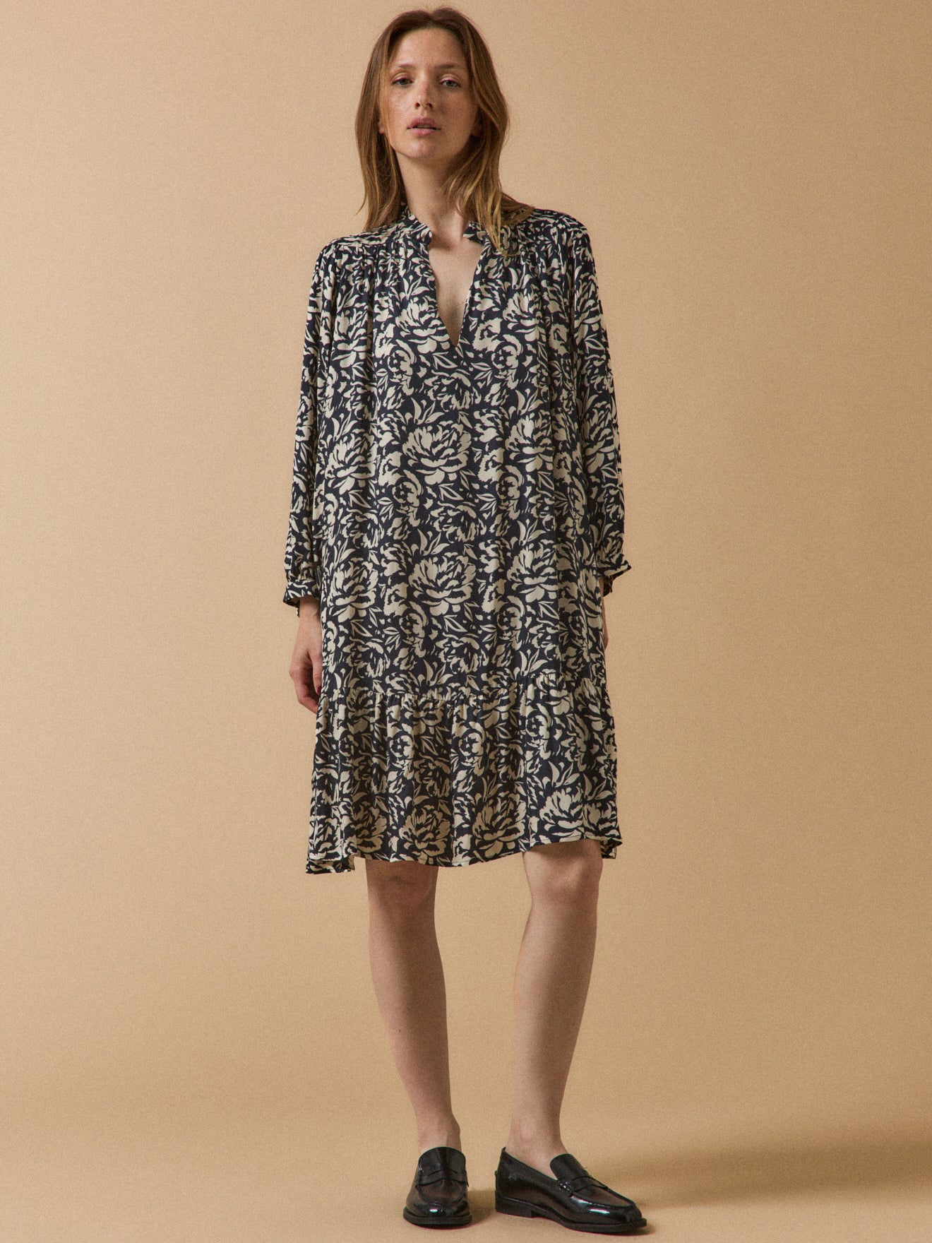 Robe housse courte femme viscose imprimé Luna
