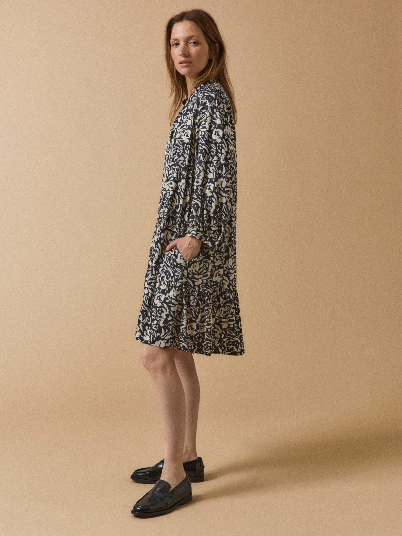 Robe housse courte femme viscose imprimé Luna