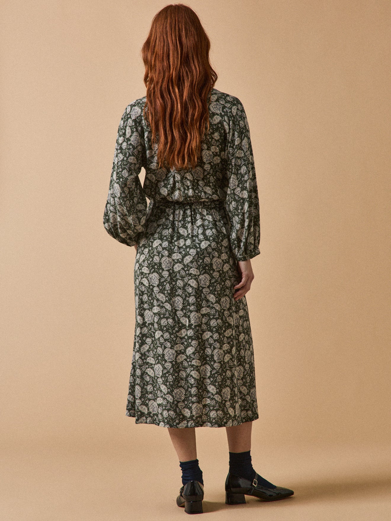 Women's Lilith-print mid-length dress