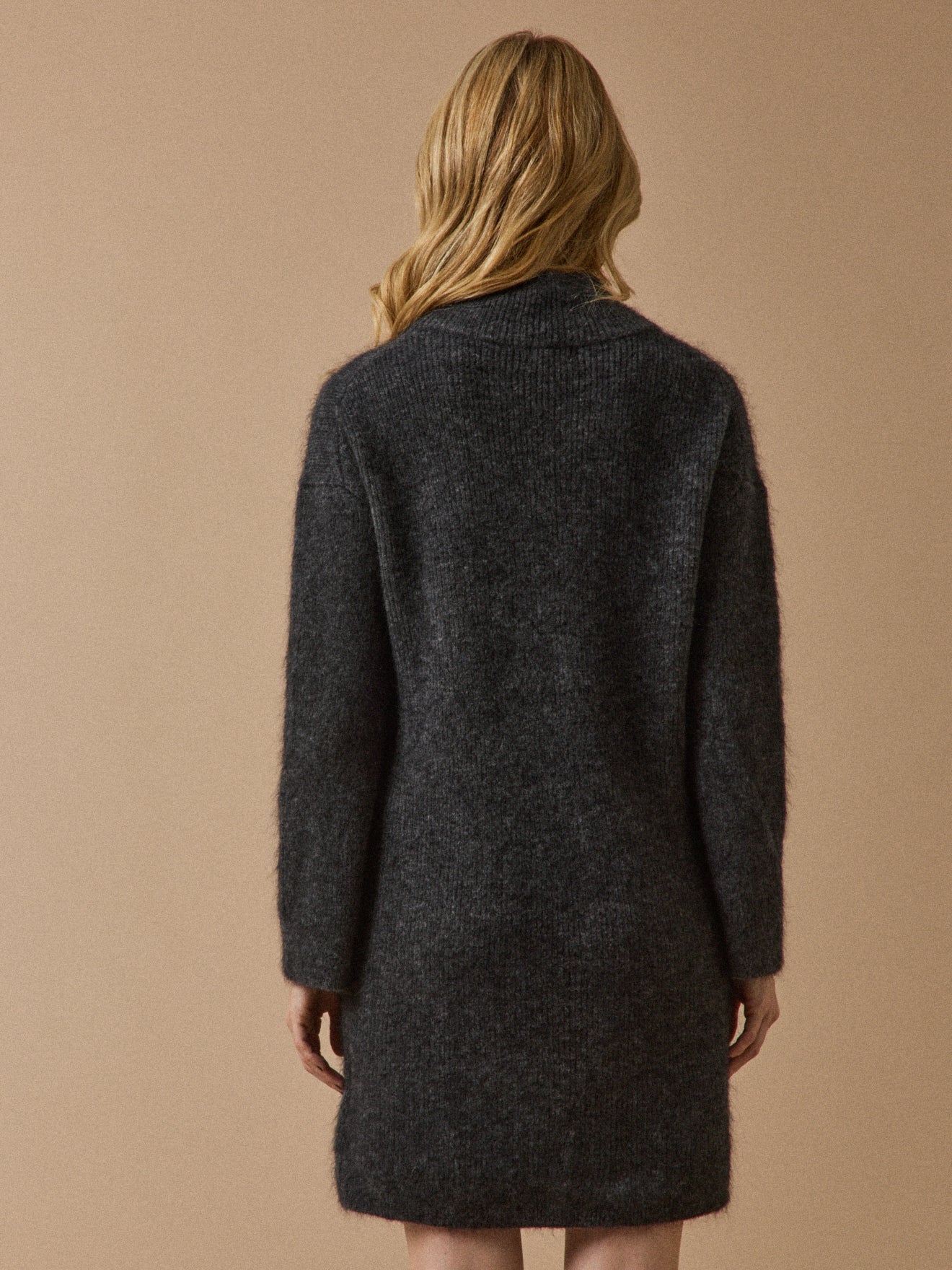 Women's kid mohair blend sweater-dress