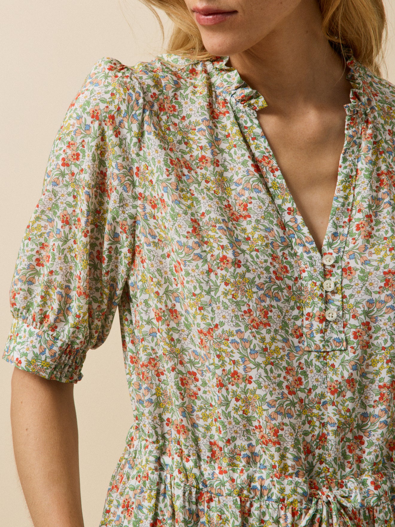 Robe longue femme tissu Liberty - Limited Collection