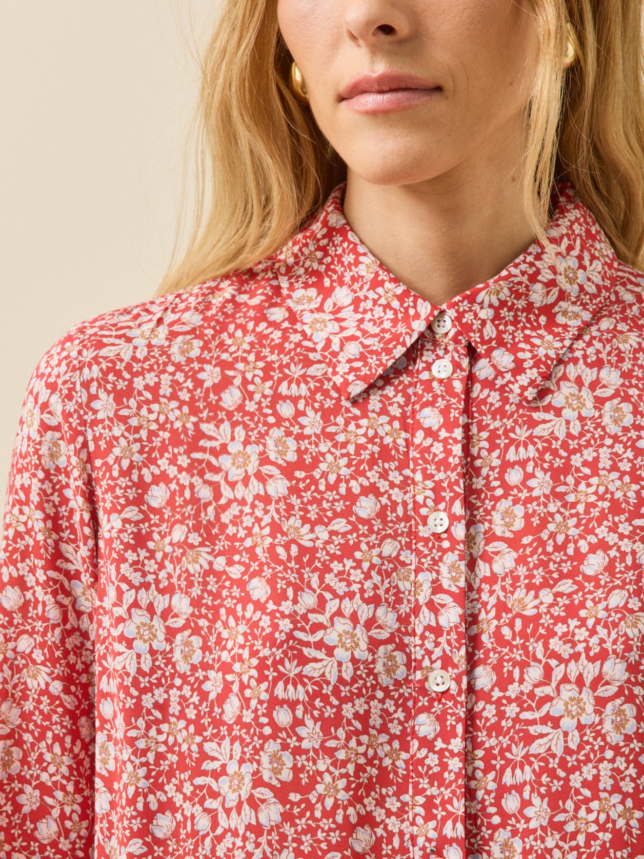 Robe courte volant femme tissu Liberty - Limited Collection