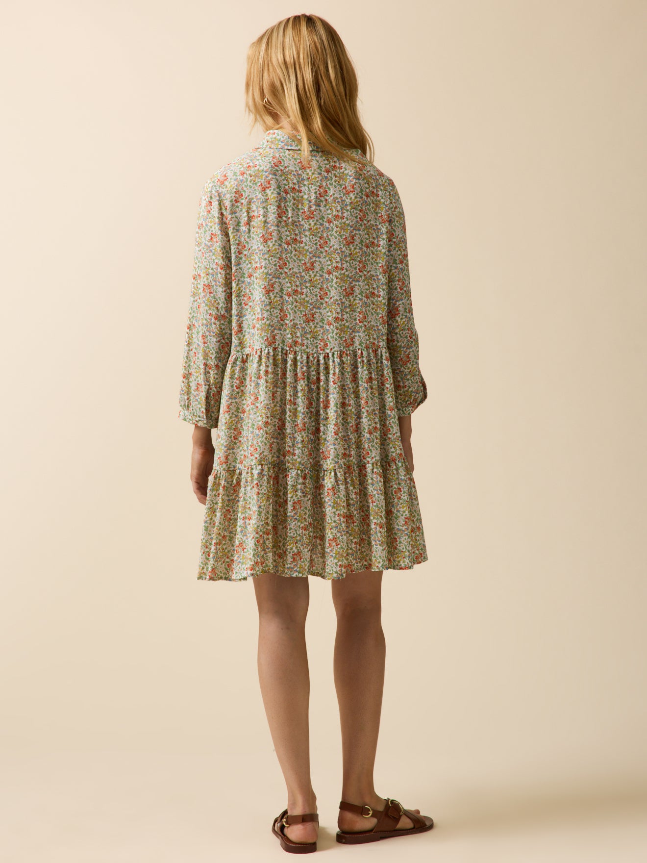 Robe courte volant femme tissu Liberty - Limited Collection