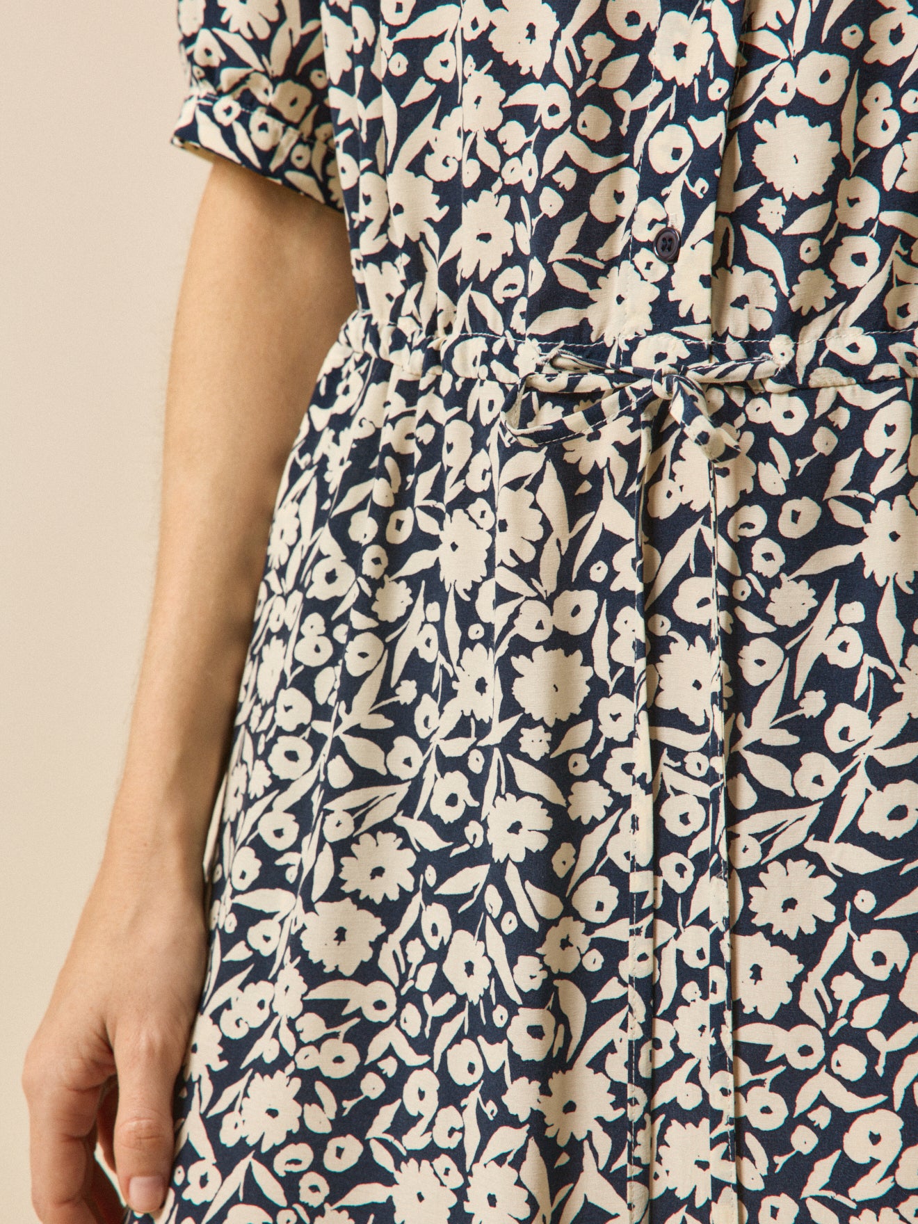 Women's Enea-print mid-length retro dress