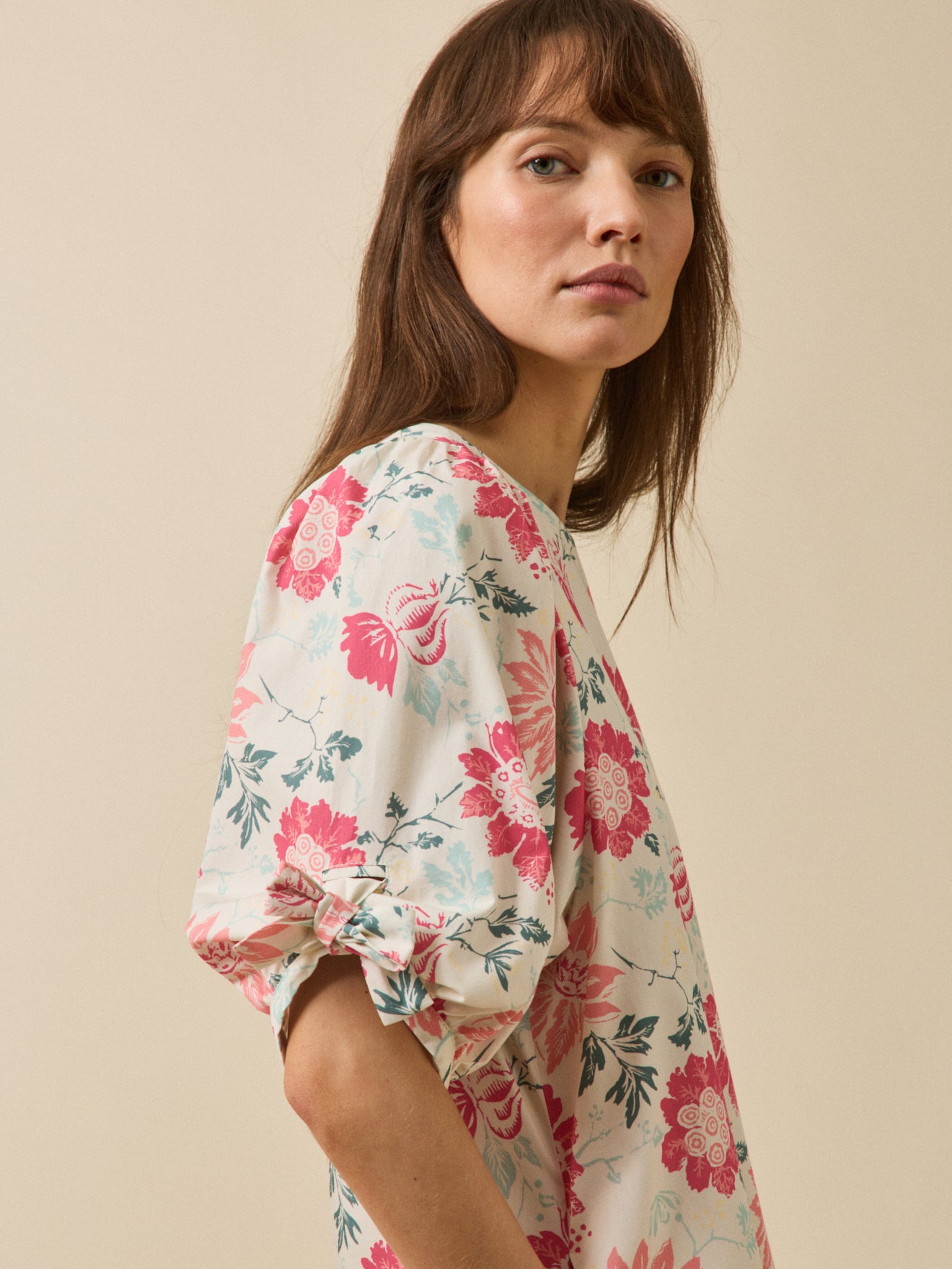 Robe courte cérémonie femme imprimé Rosala