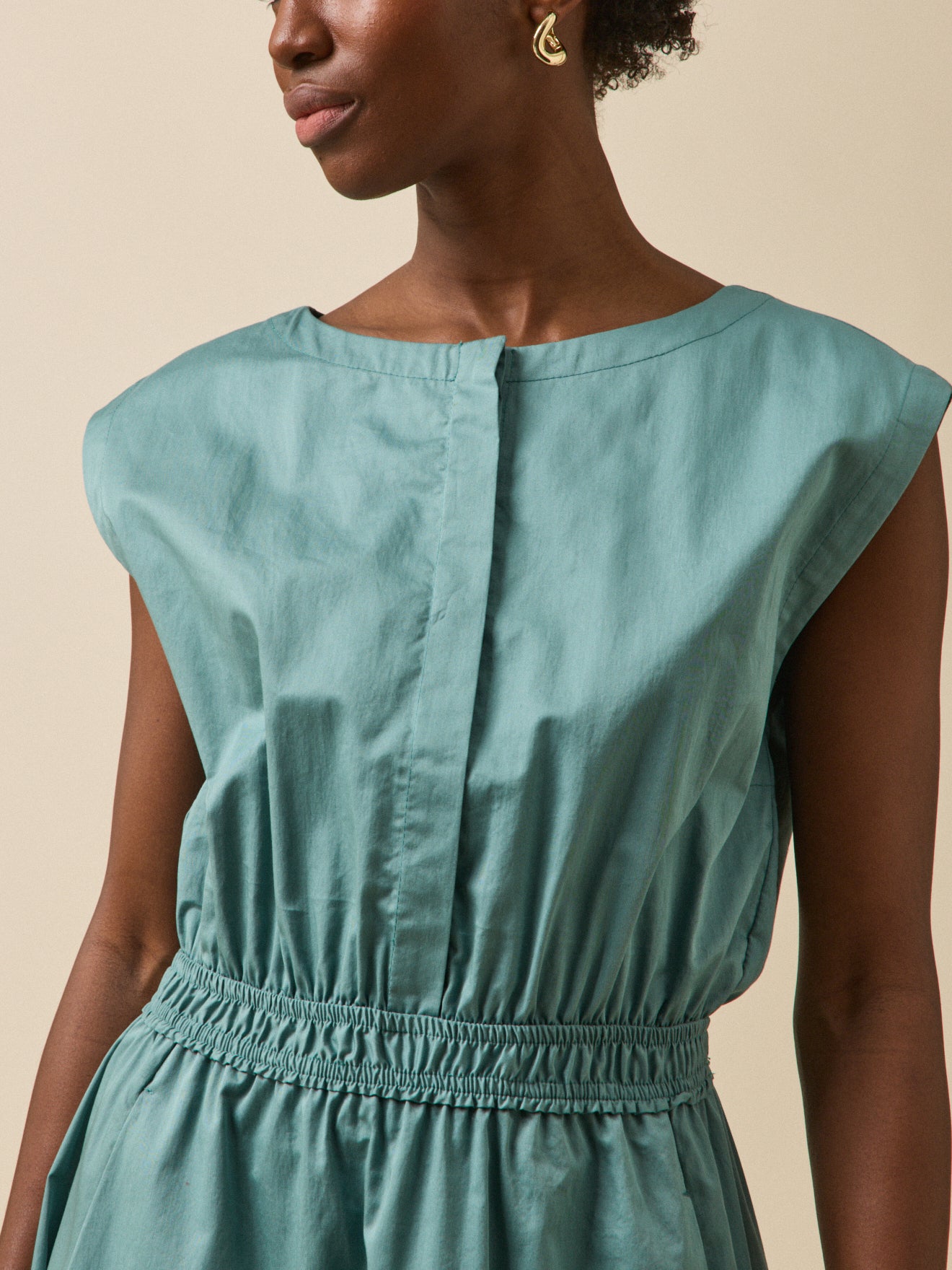 Robe longue cérémonie femme popeline satinée