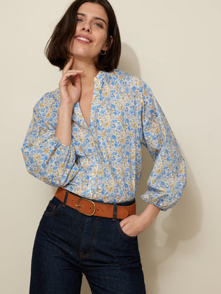 Women's Florence May motif blouse made with Liberty fabric
