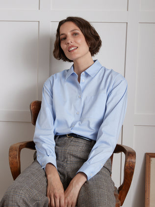 Women's organic cotton Oxford shirt