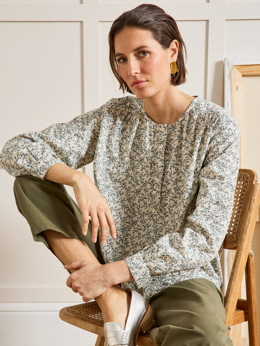 Housse de couette percale de coton "Vichy"