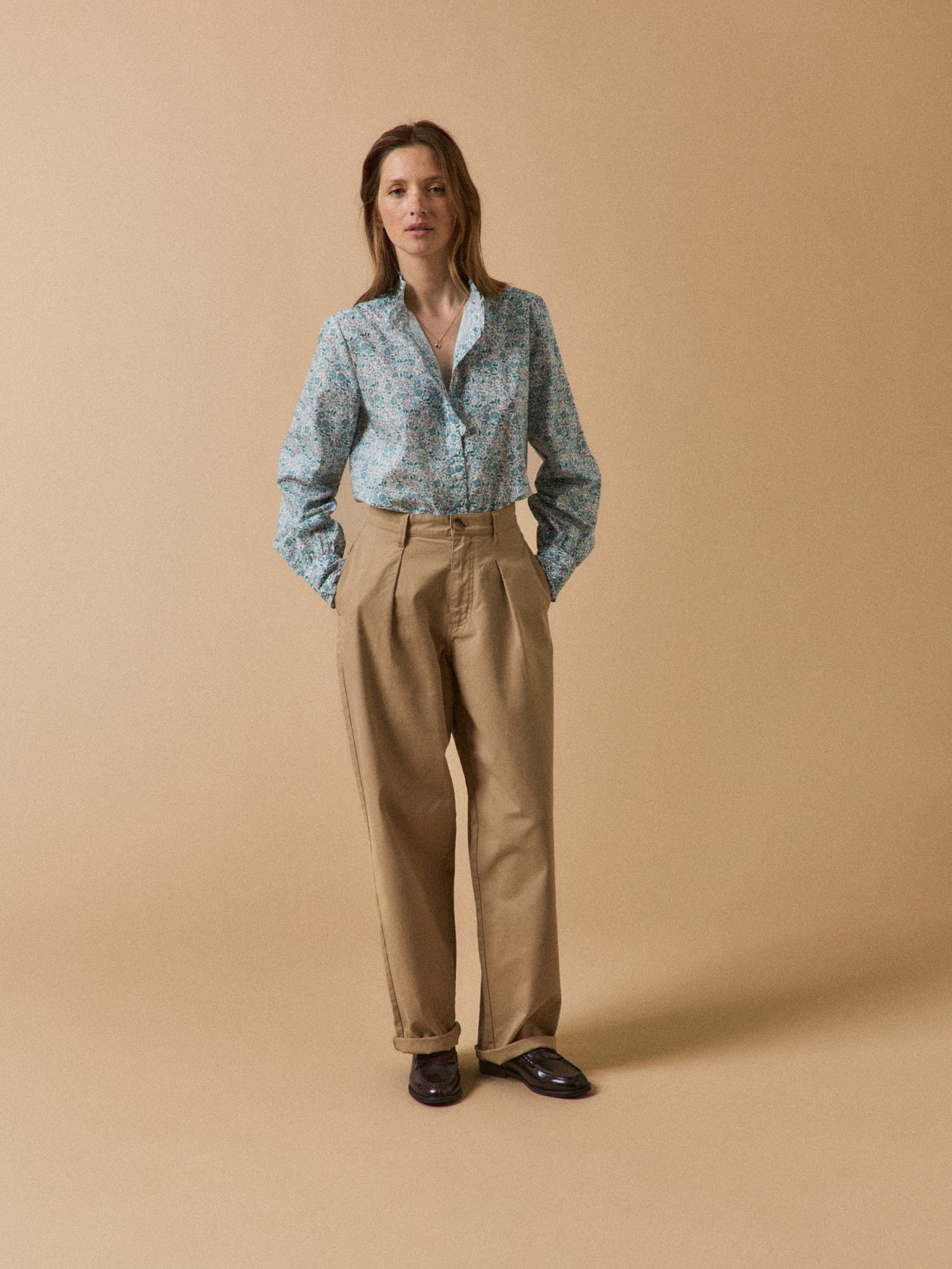 Chemise volantée femme tissu Liberty - Limited Collection