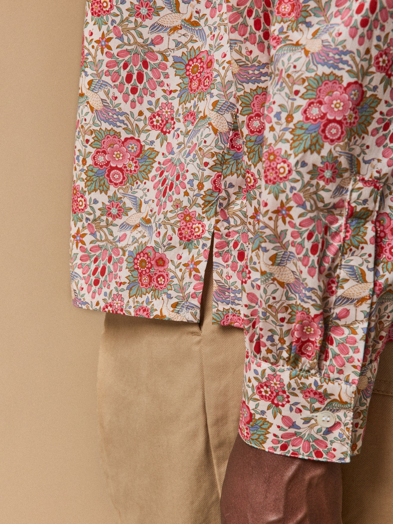 Women's Dante motif blouse with ruffled collar and made with Liberty fabric - The Limited Collection