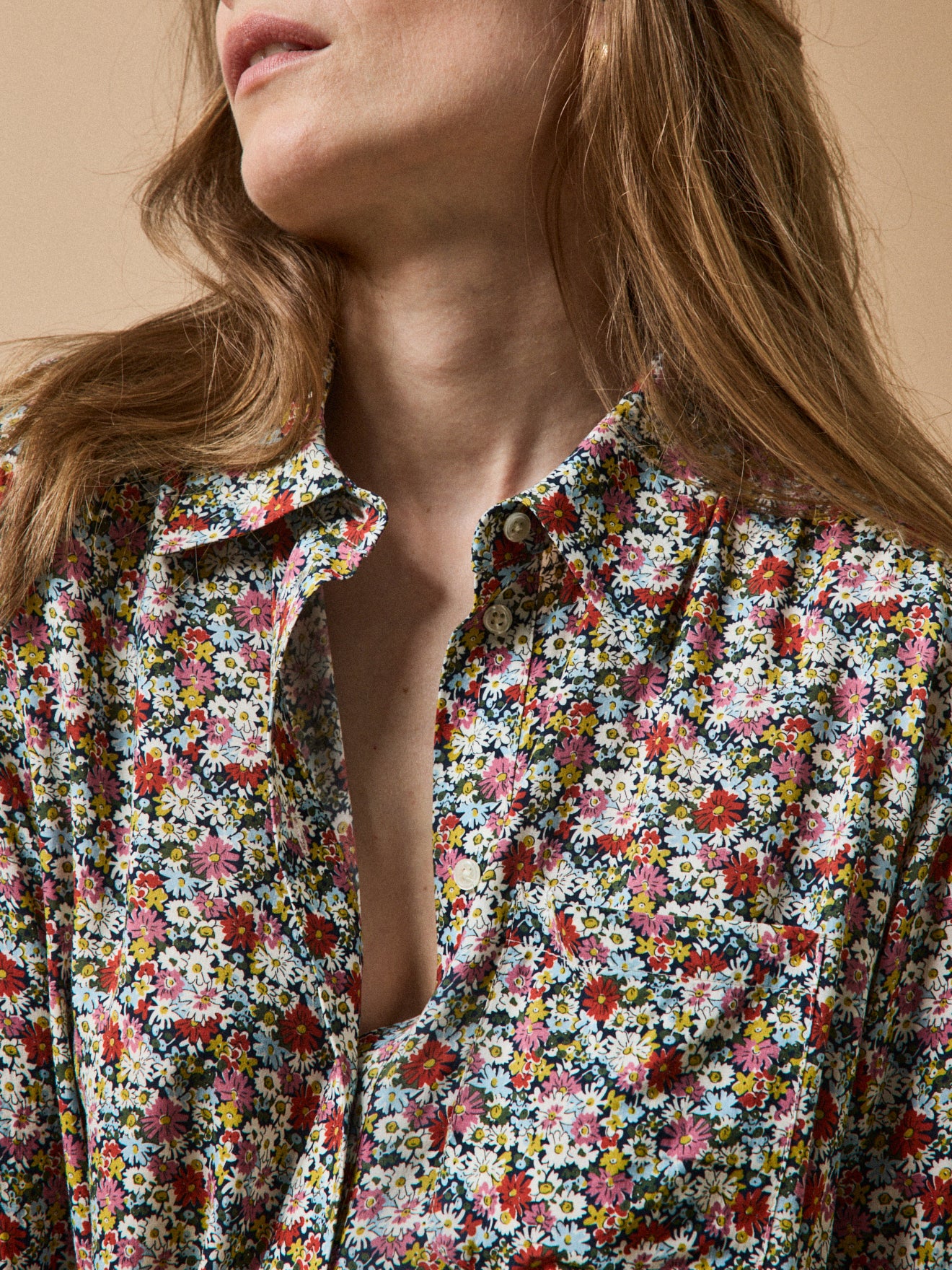 Women's Libby-motif shirt made with Liberty fabric - The Limited Collection