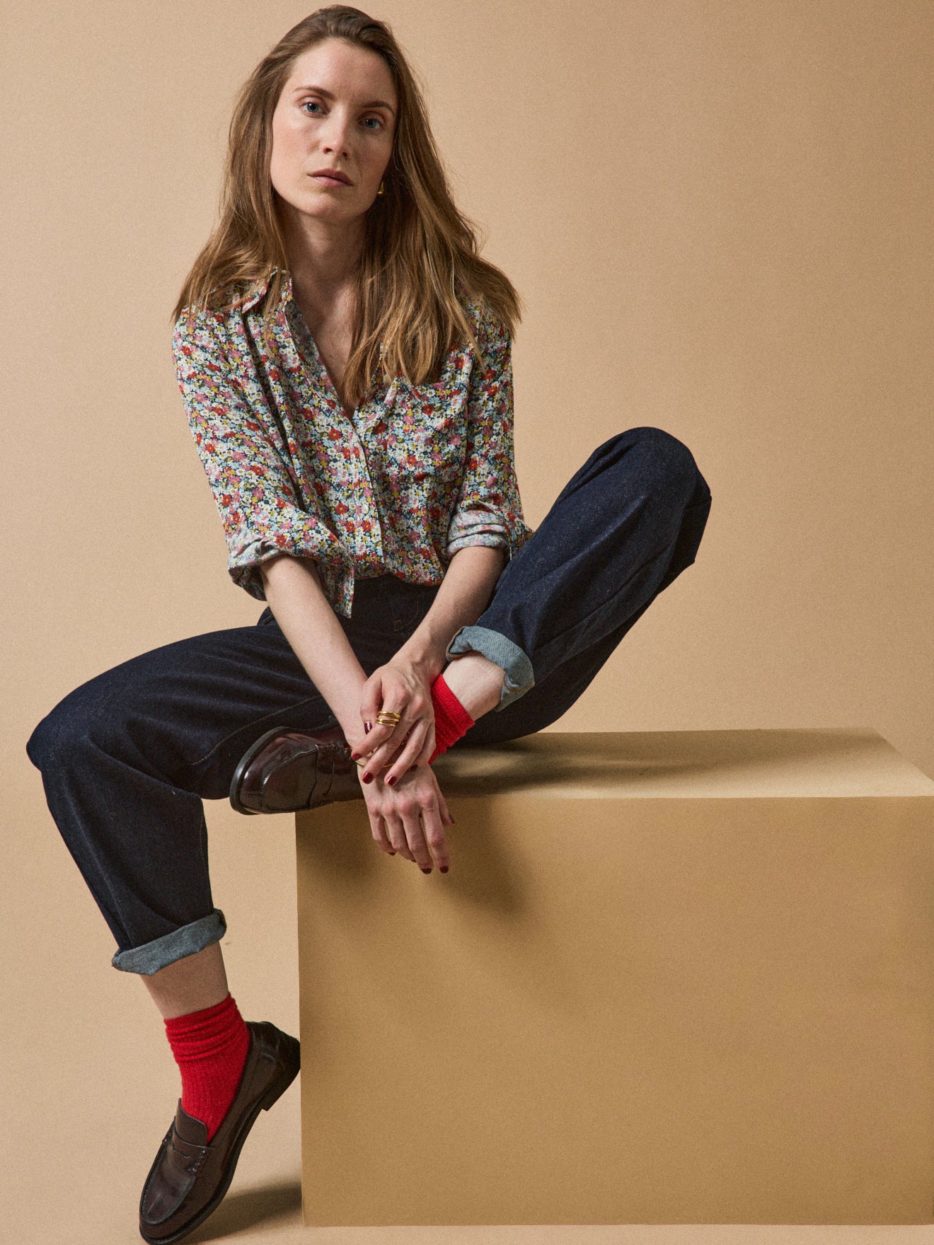 Women's Libby-motif shirt made with Liberty fabric - The Limited Collection