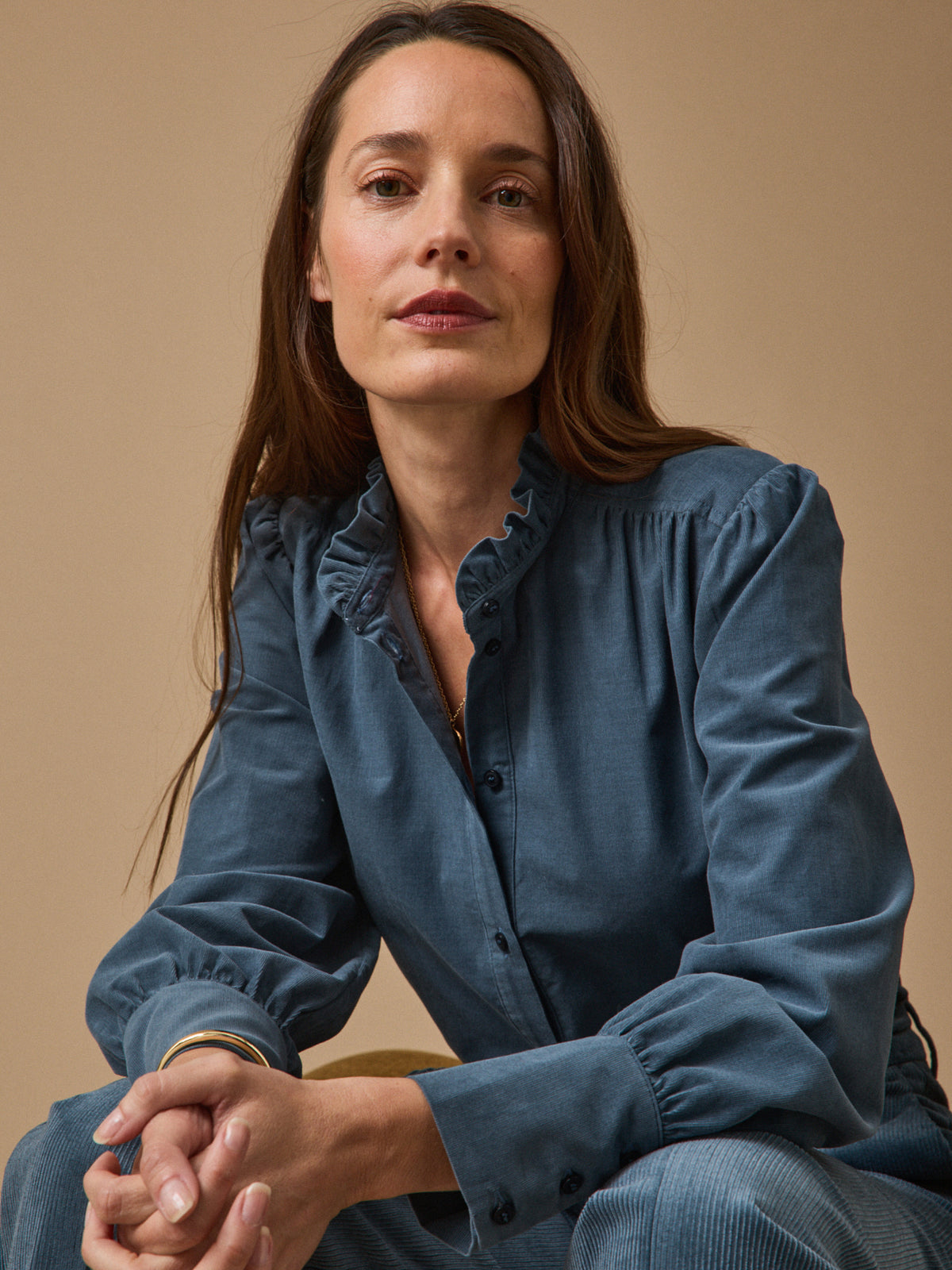 Women's Emilie babycord shirt