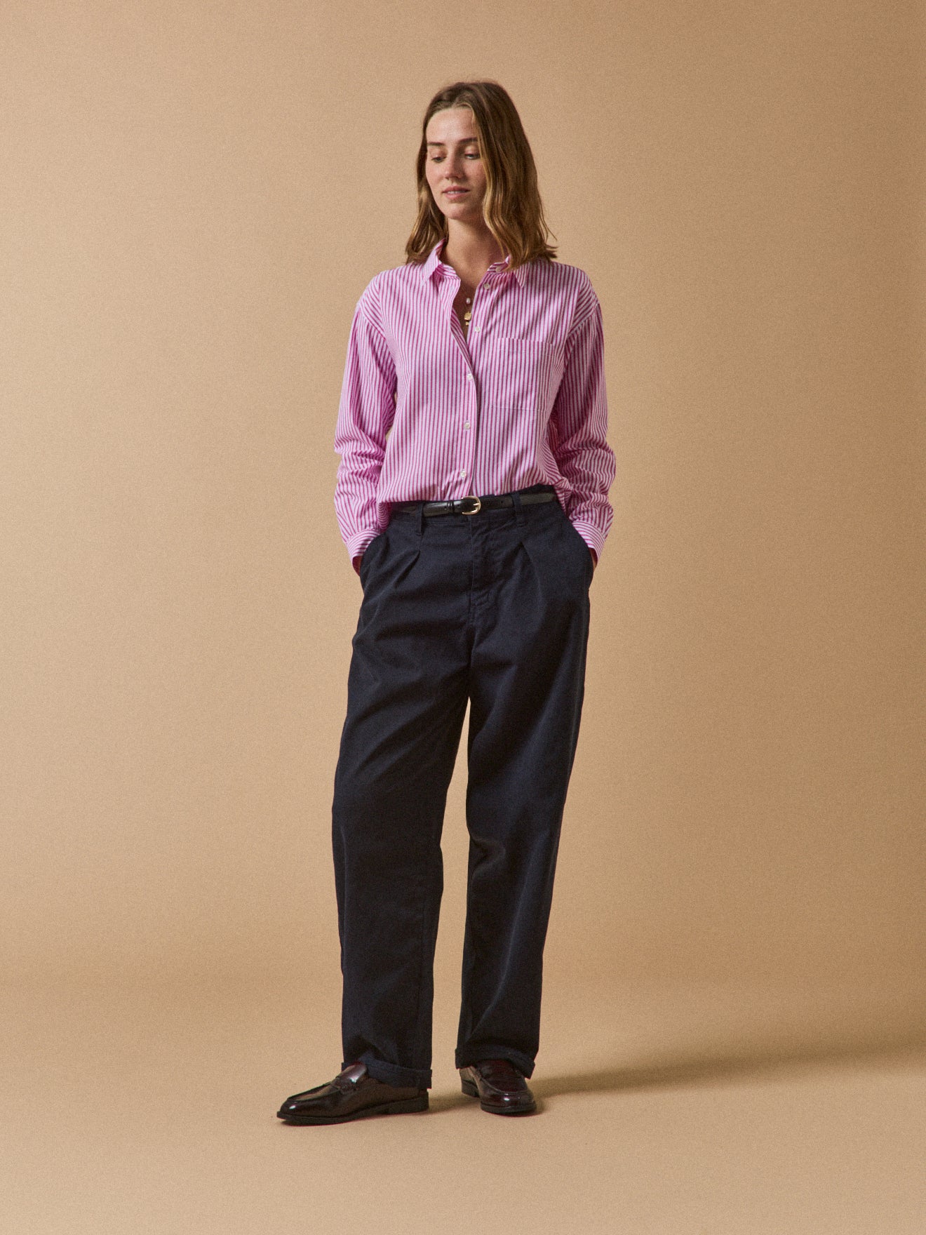 Chemise rayée femme coton biologique