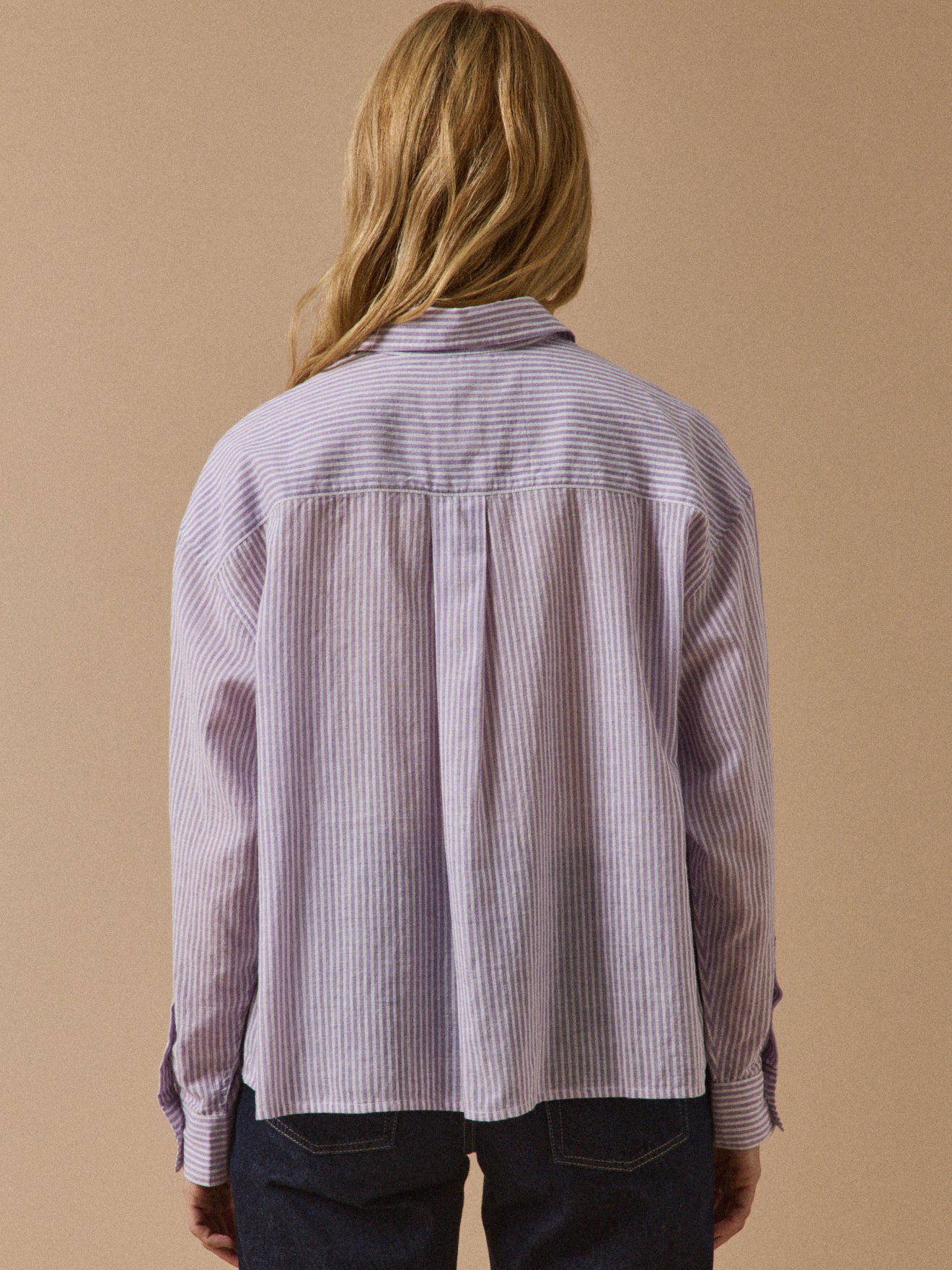 Chemise cropped femme