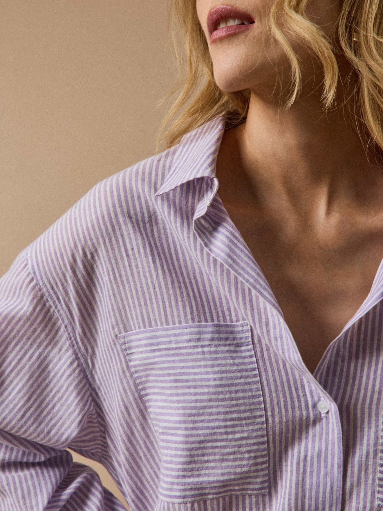 Chemise cropped femme