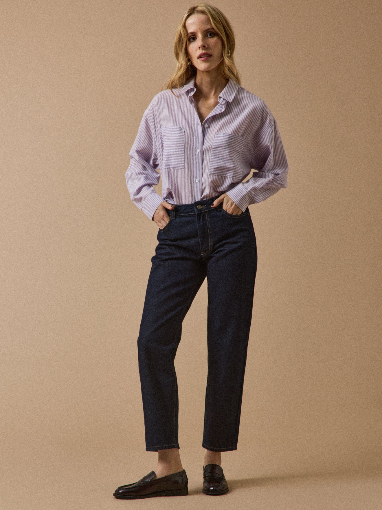 Chemise cropped femme