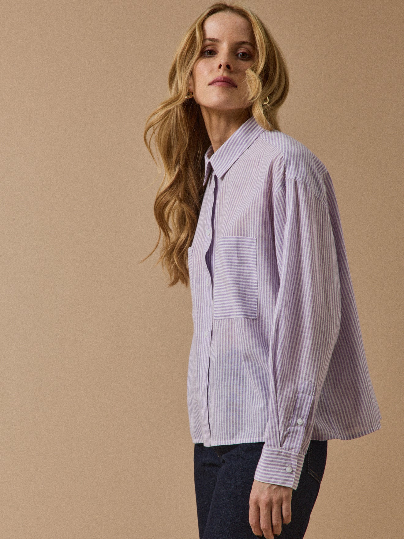 Chemise cropped femme