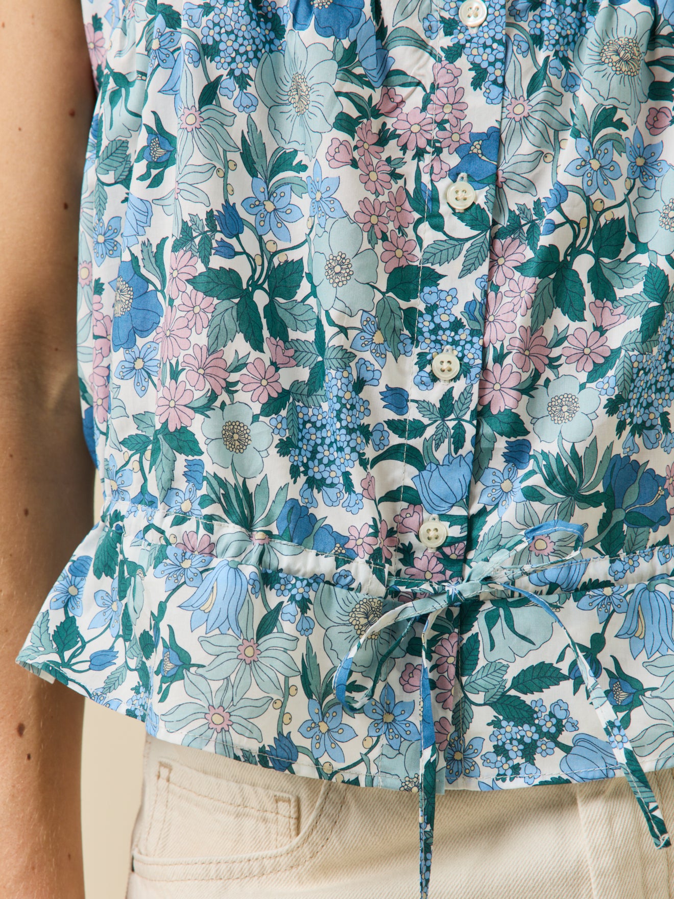 Caraco boutonné femme tissu Liberty - Limited Collection