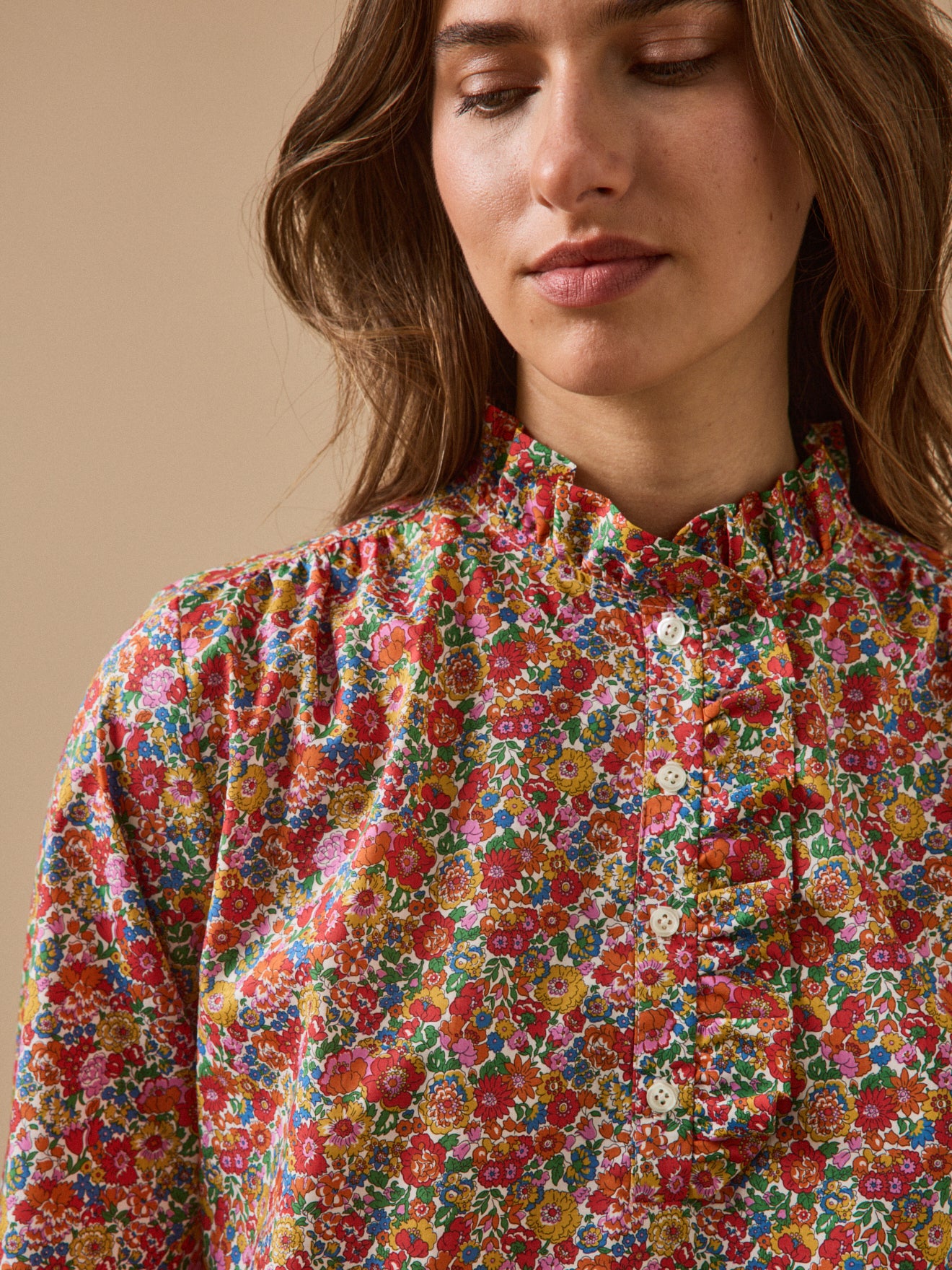 Blouse femme tissu Liberty - Coupe Noémie