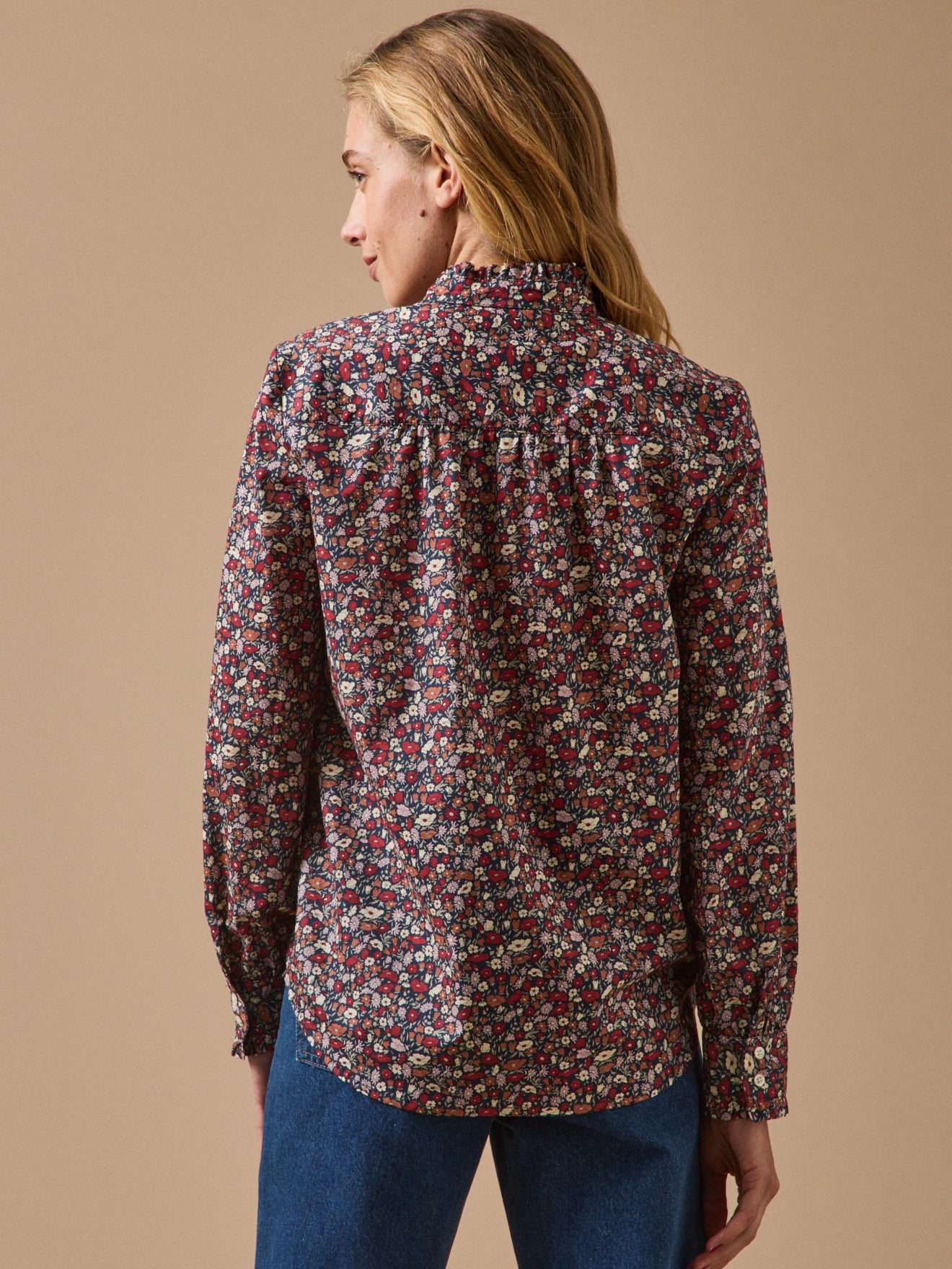 Women's blouse made with Liberty fabric - Emilie style