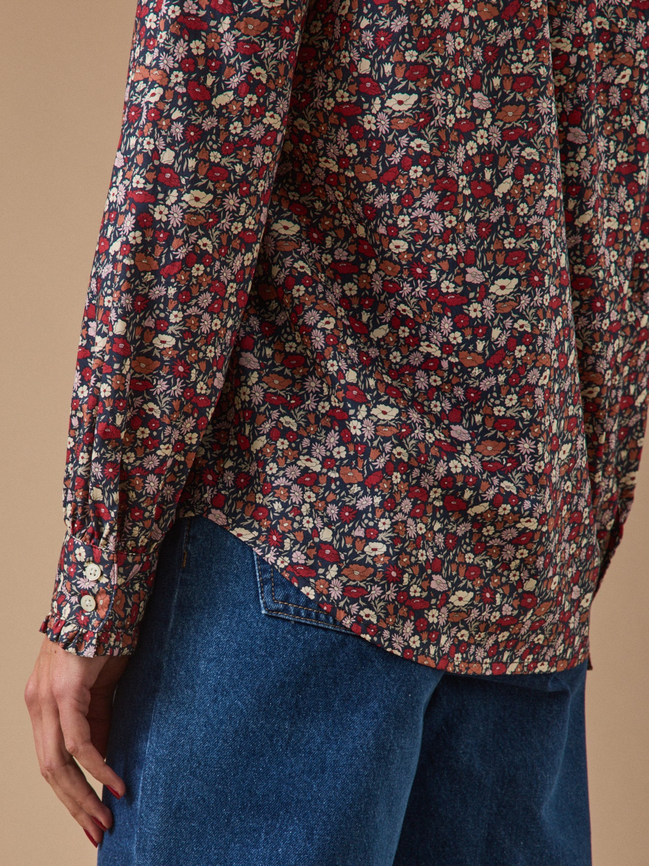 Women's blouse made with Liberty fabric - Emilie style