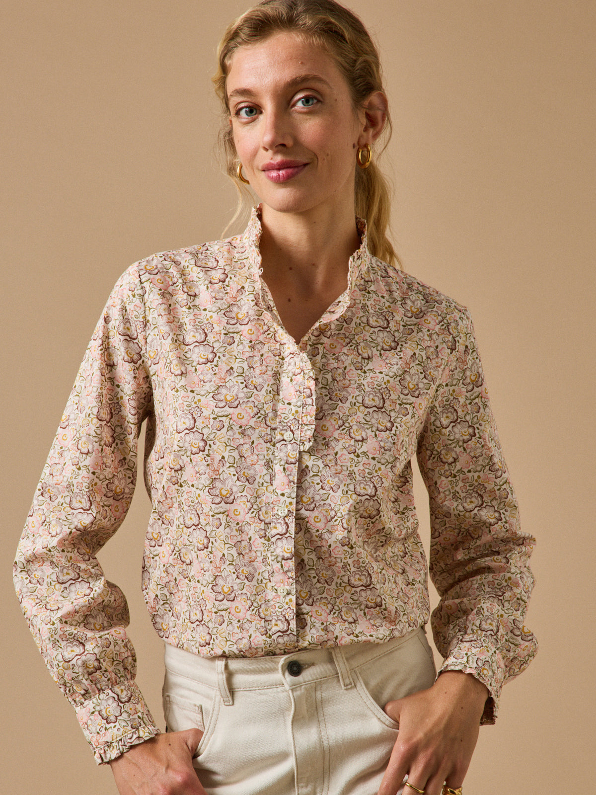 Blouse femme tissu Liberty - Coupe Émilie