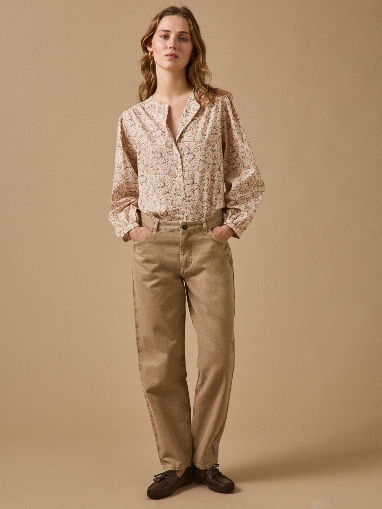 Women's blouse made with Liberty fabric