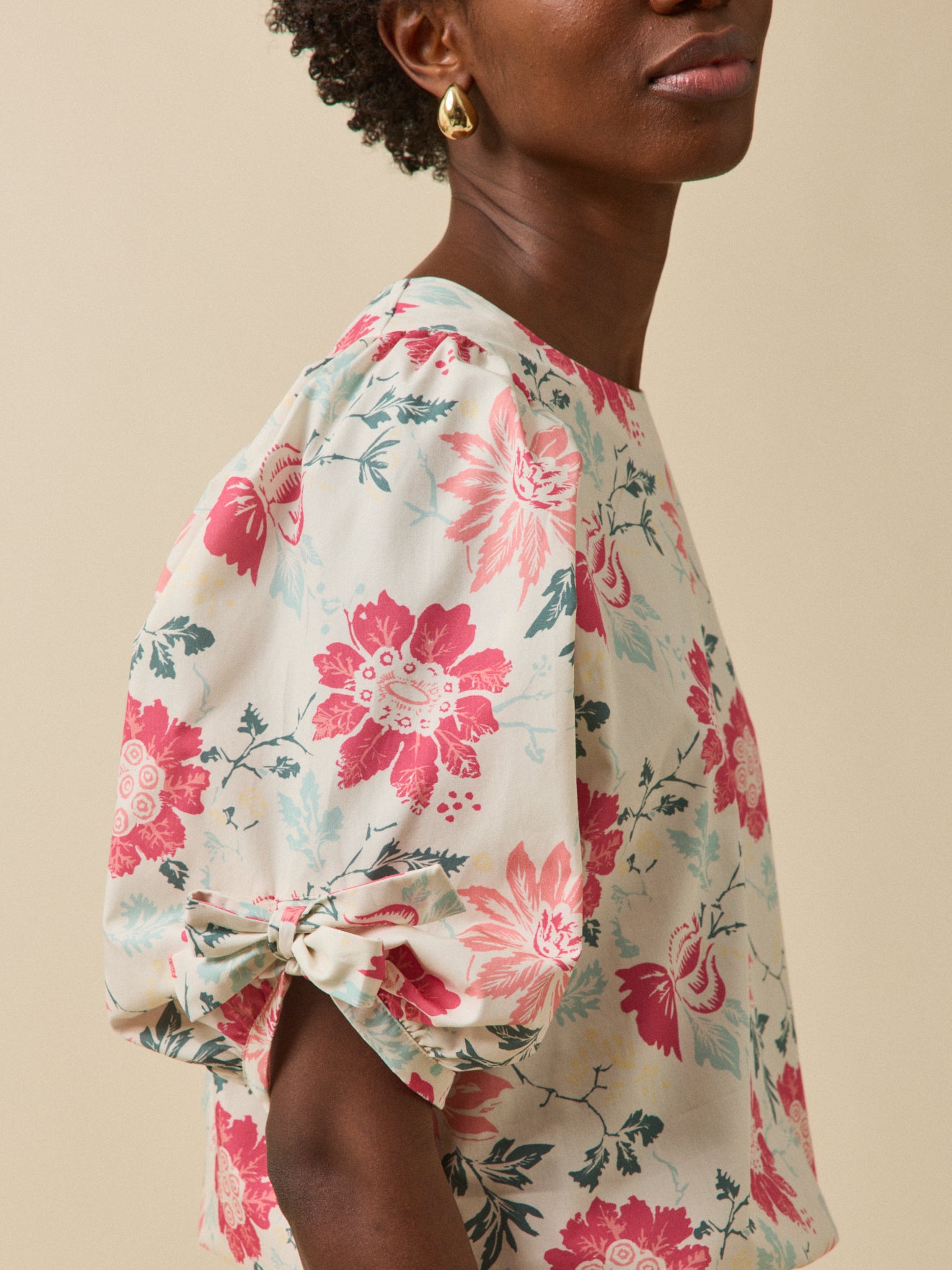 Top cérémonie femme imprimé Rosalia