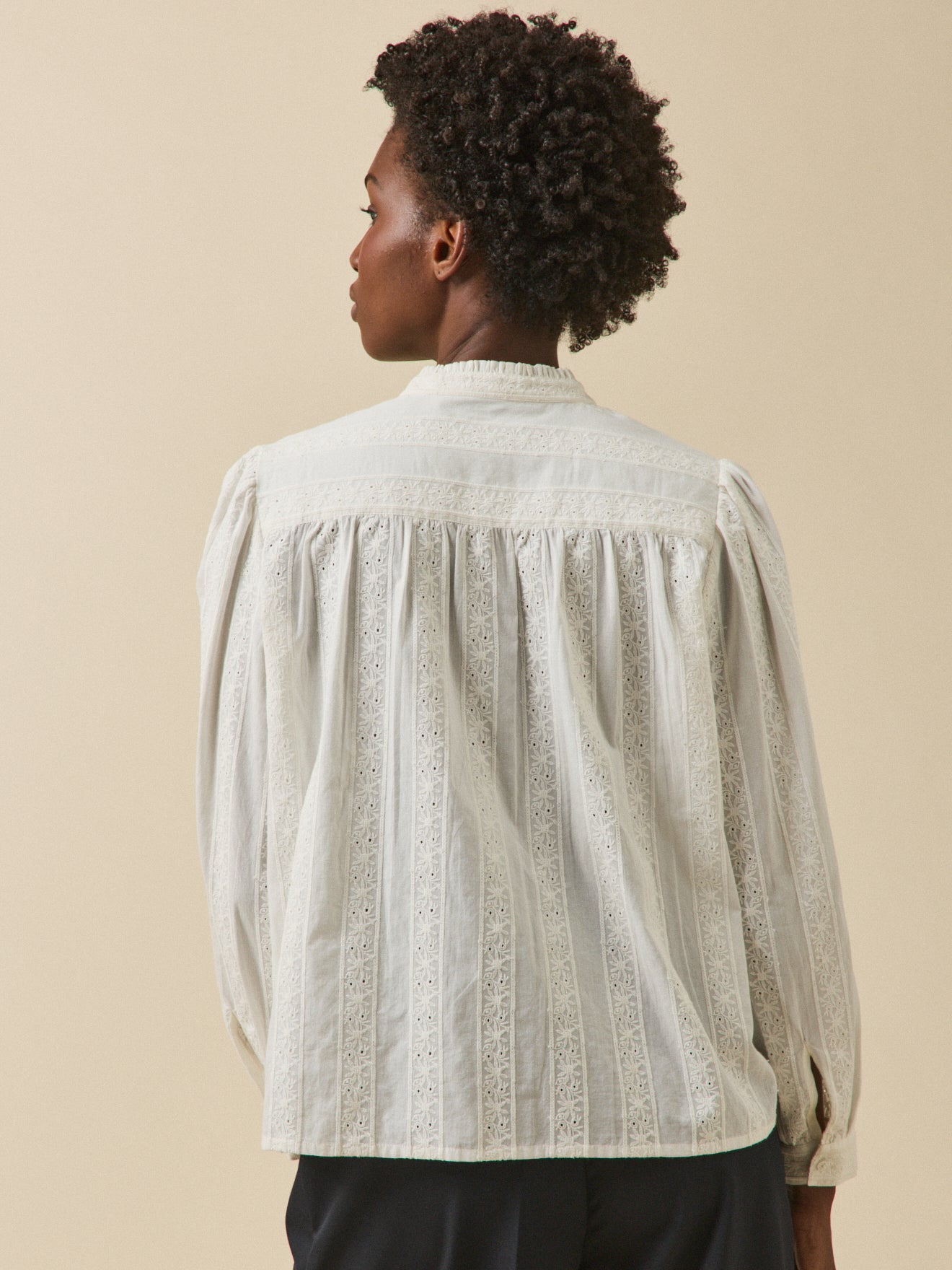 Women's organic cotton heirloom blouse