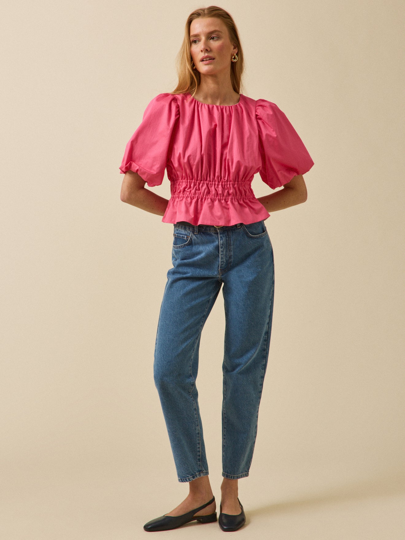 Blouse femme cérémonie popeline unie