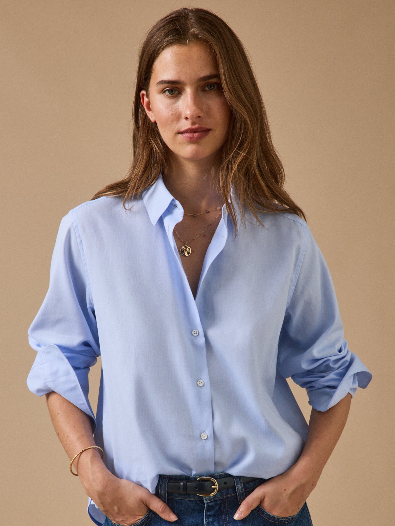 Women's organic cotton Oxford shirt