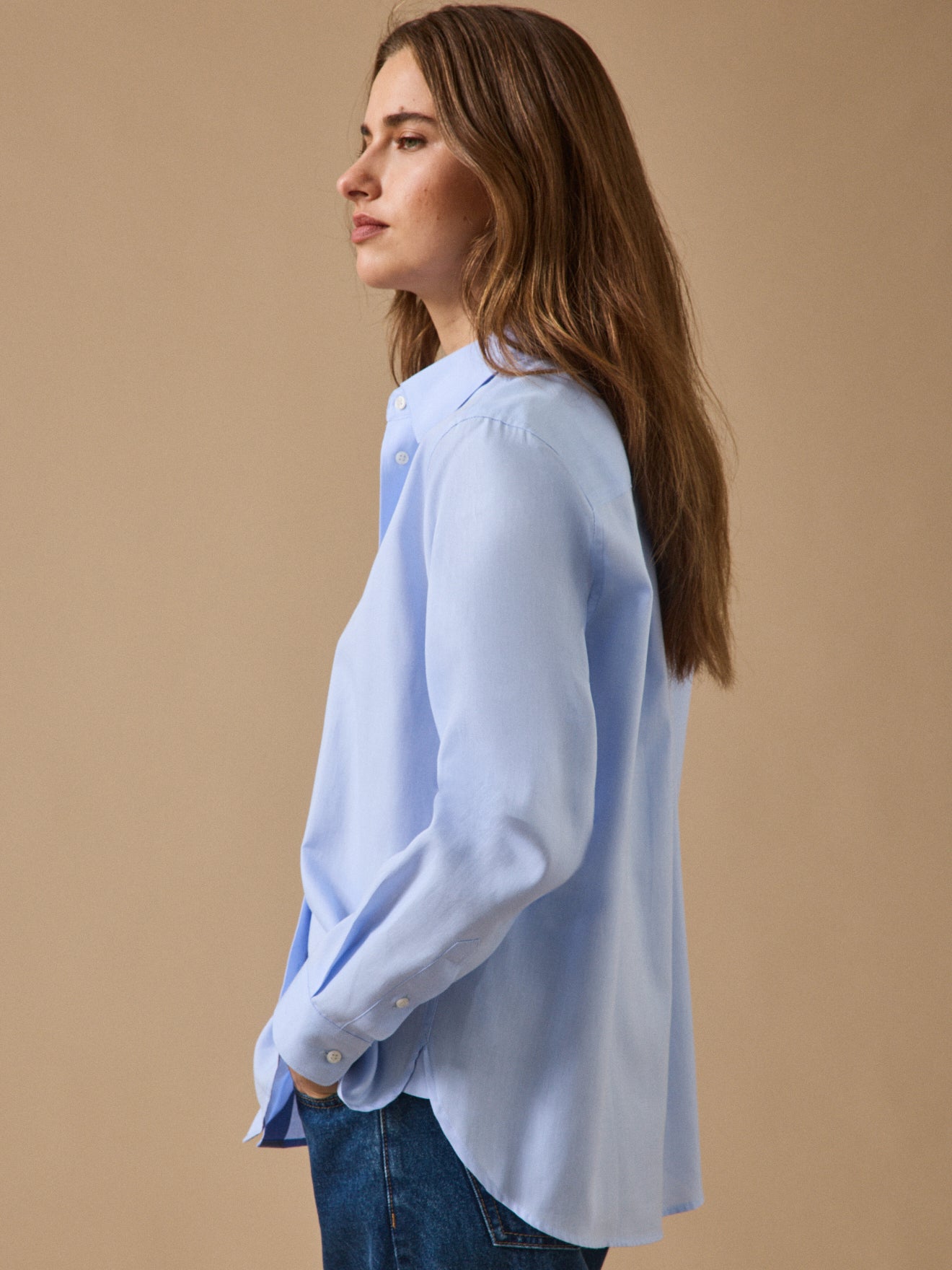 Women's organic cotton Oxford shirt