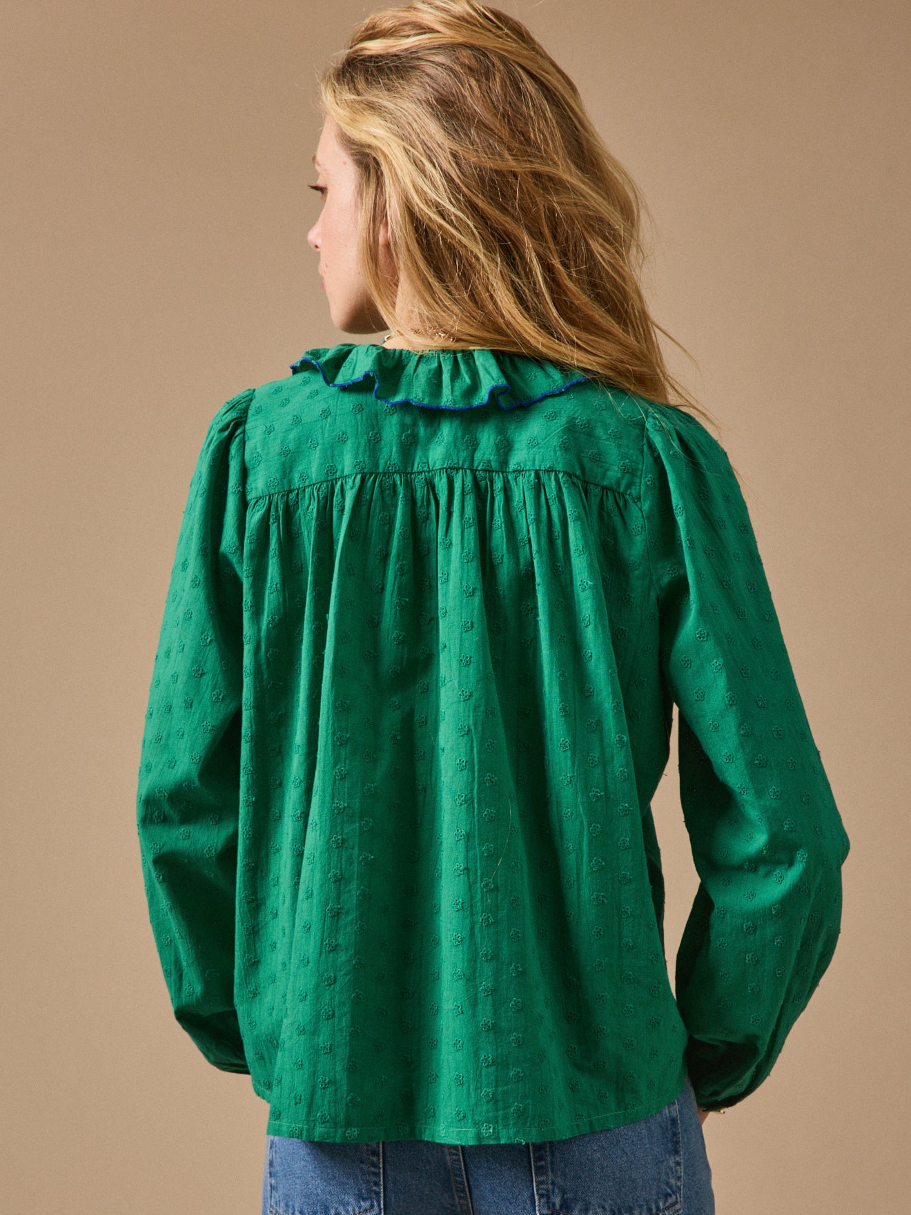 Women's broderie anglaise blouse