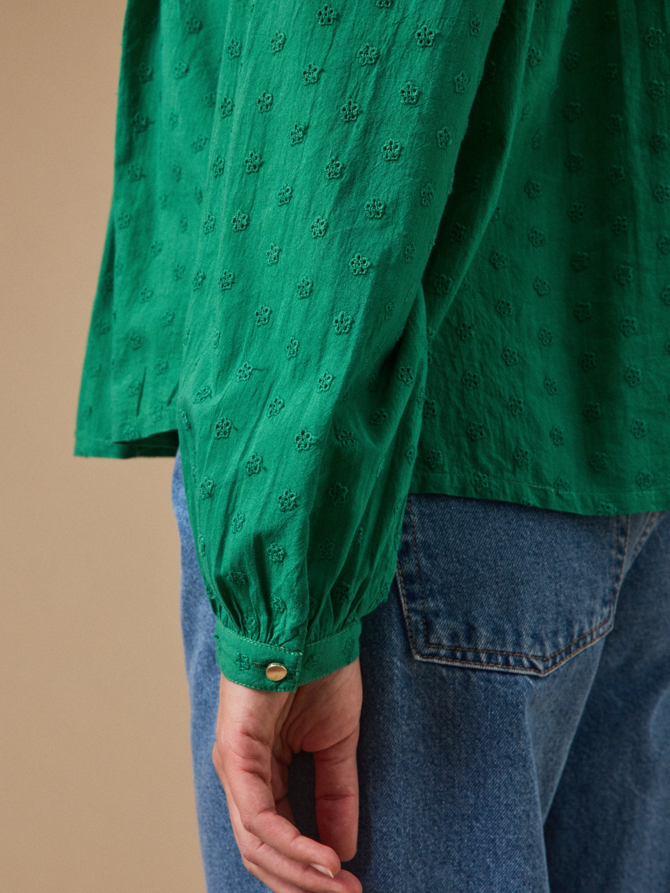Women's broderie anglaise blouse
